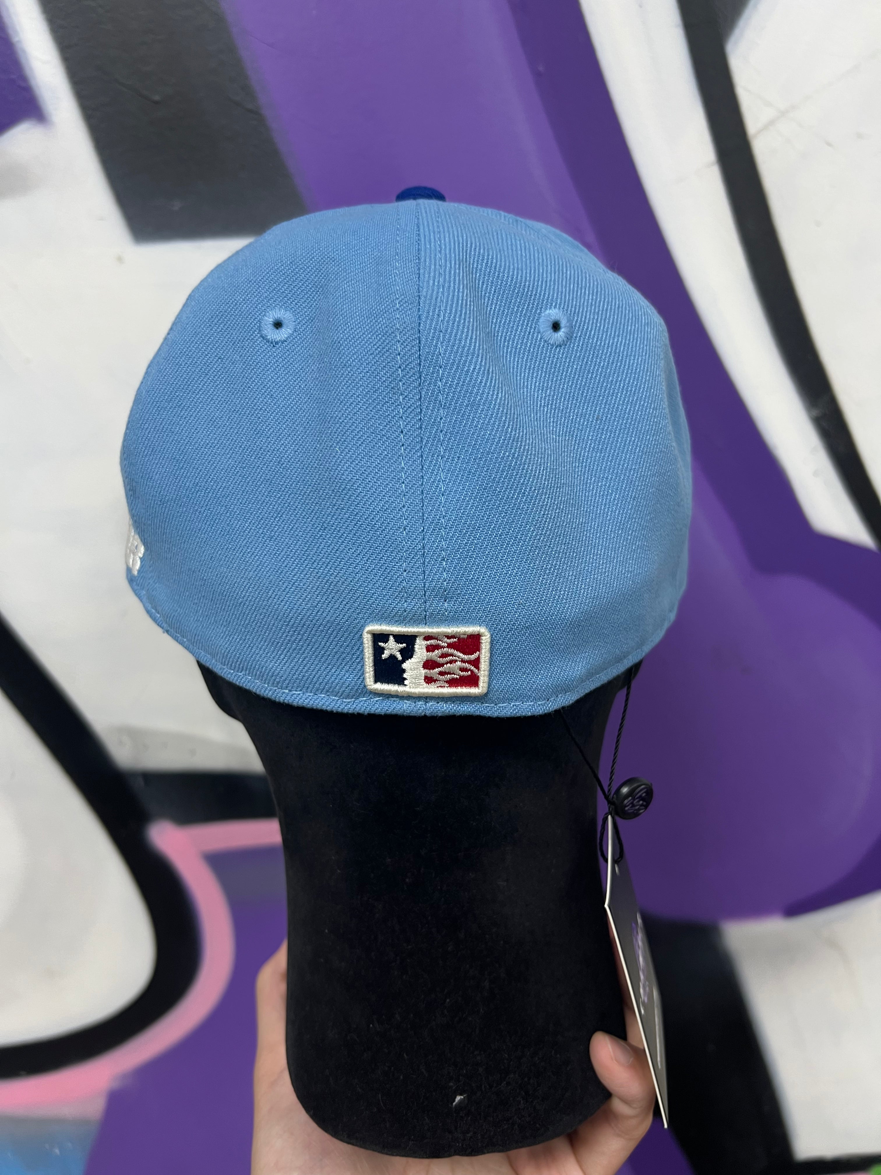 Hellstar Baby Blue Navy Fitted Hat