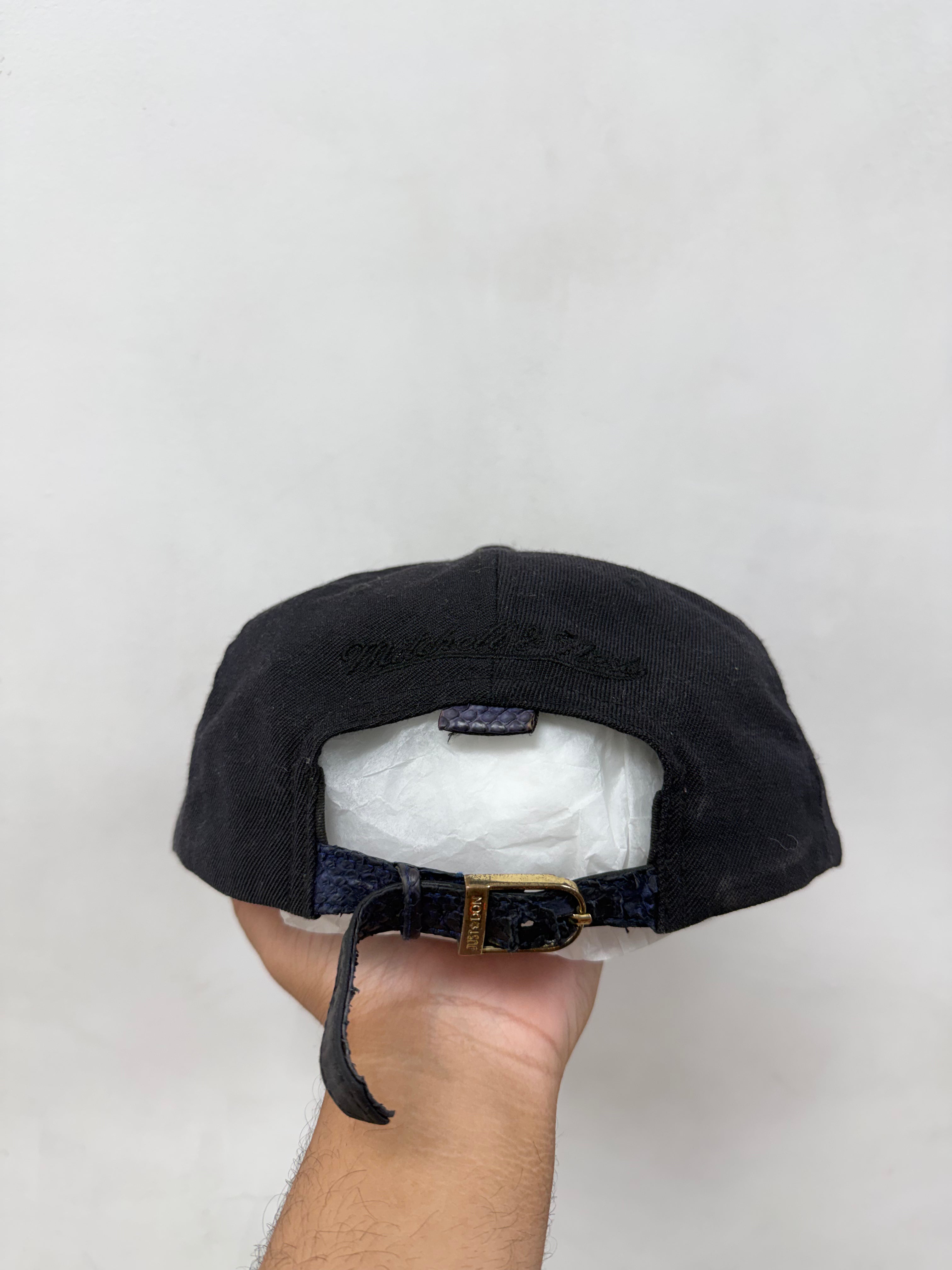 Just Don Black Orange Blue NYK Hat