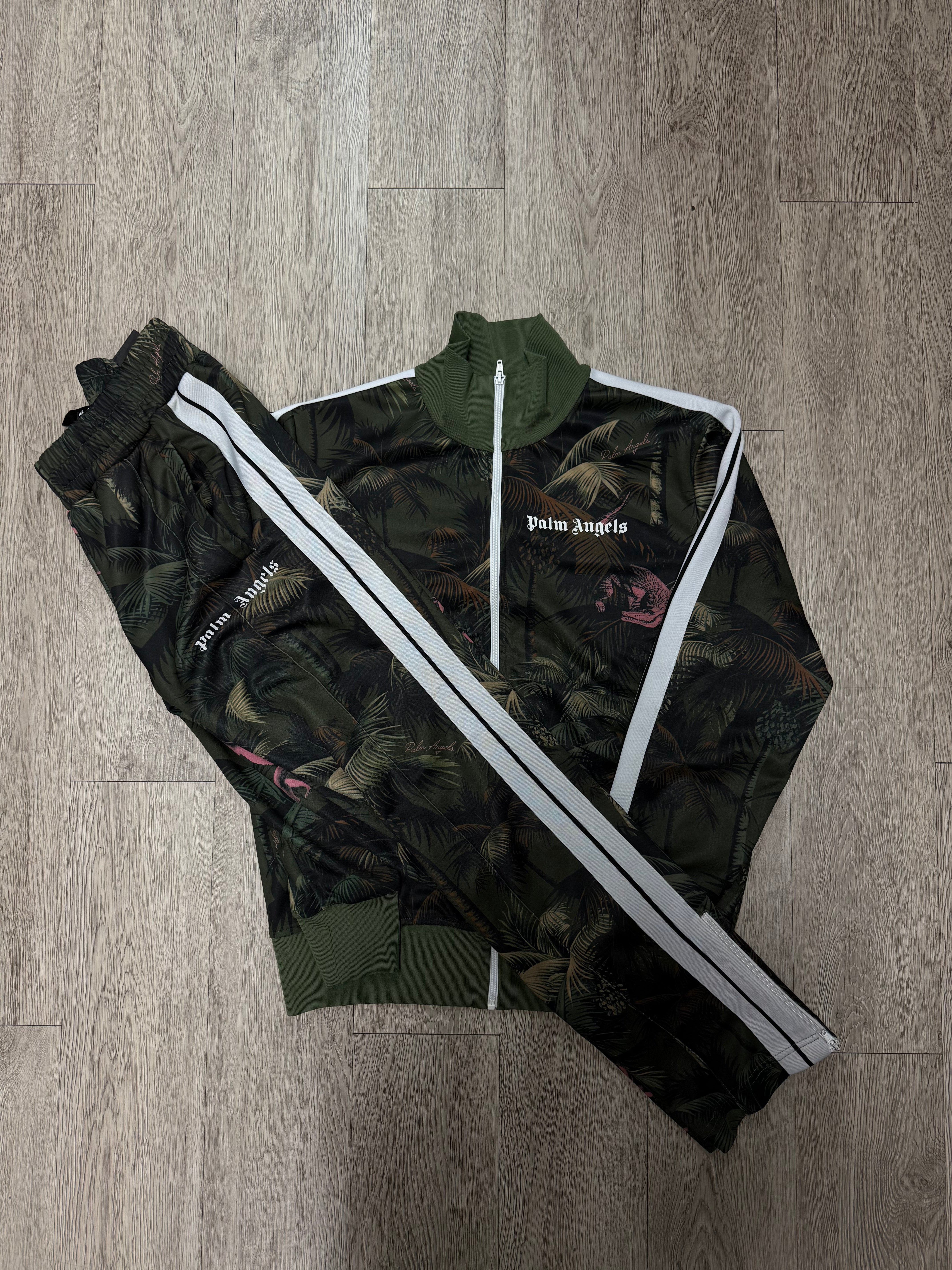 Palm Angels Dark Green Floral (Fits L Set) Track Suit