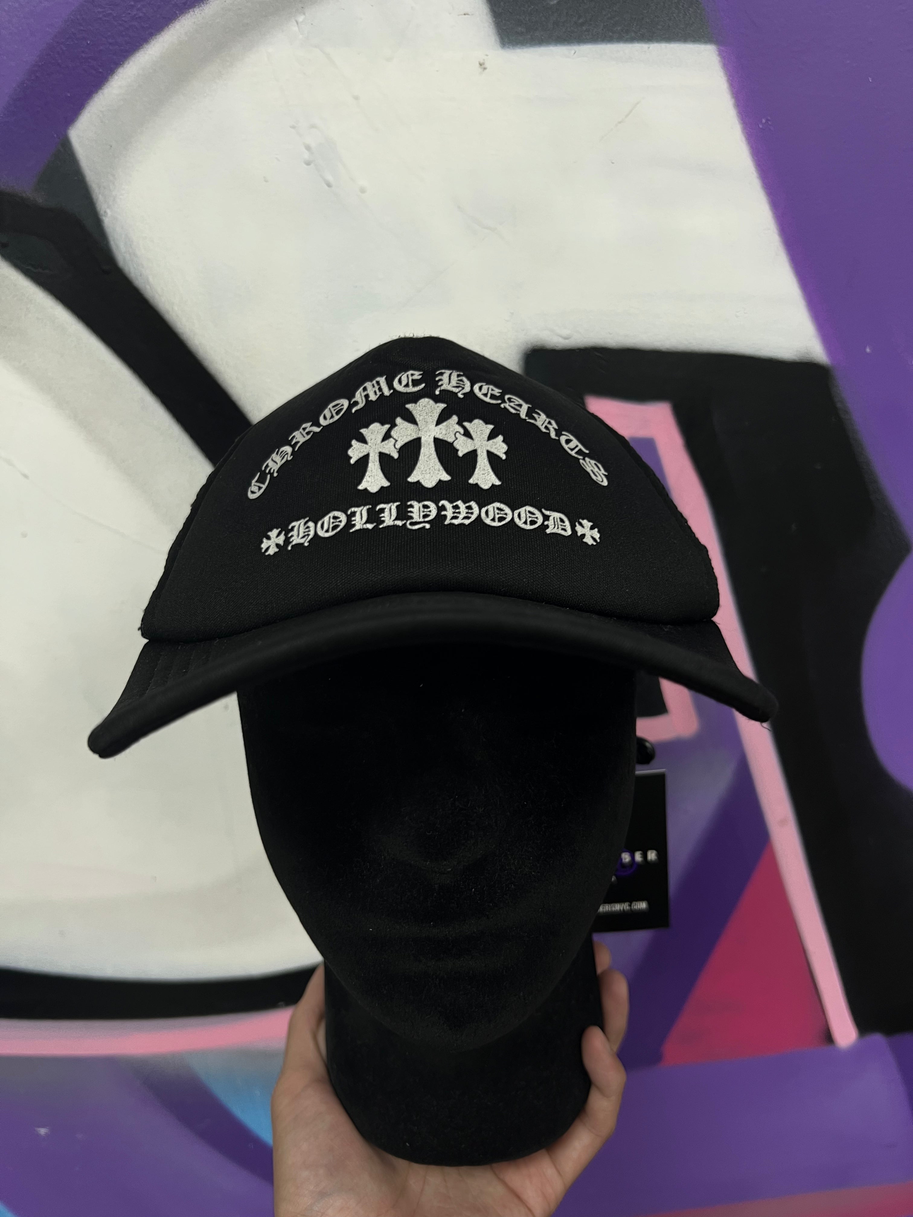 Chrome  Hearts Black King Taco Trucker Hat