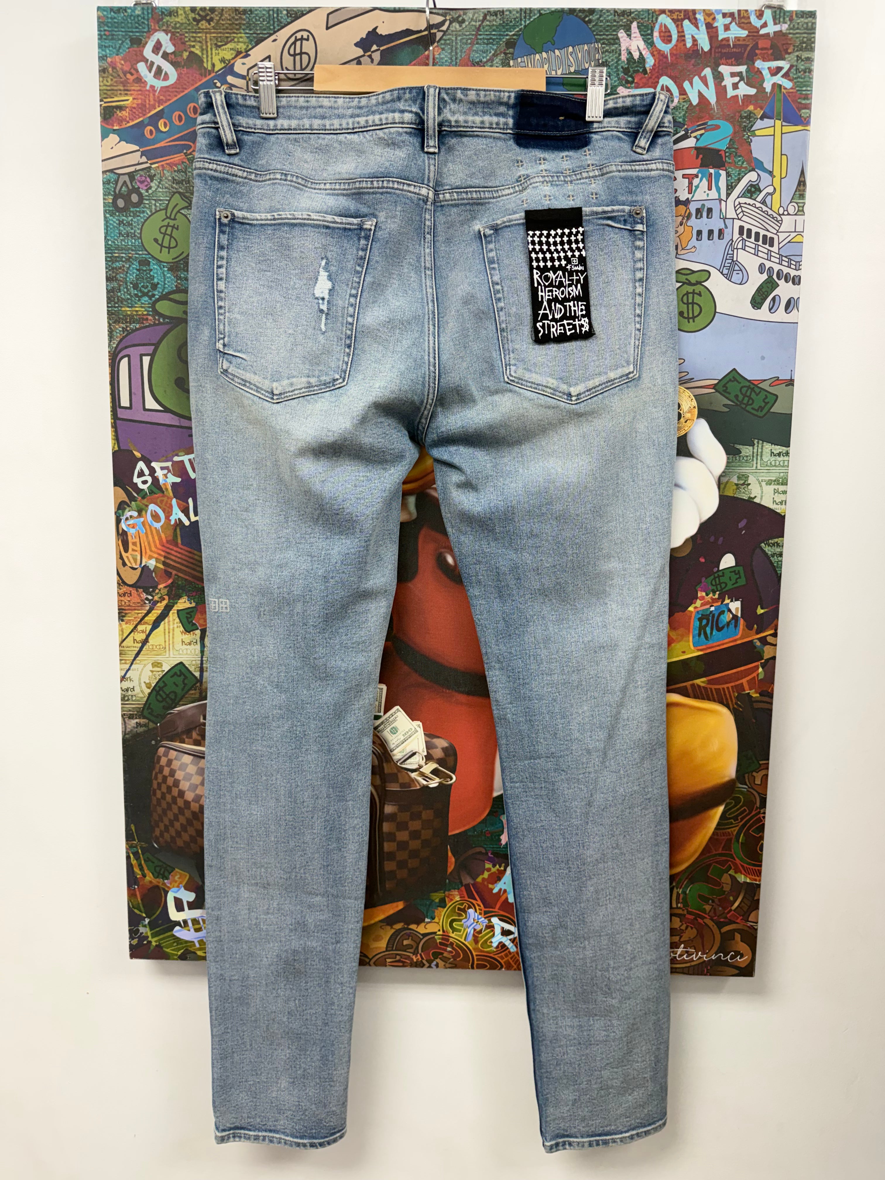 Ksubi Light Wash Ripped Jeans