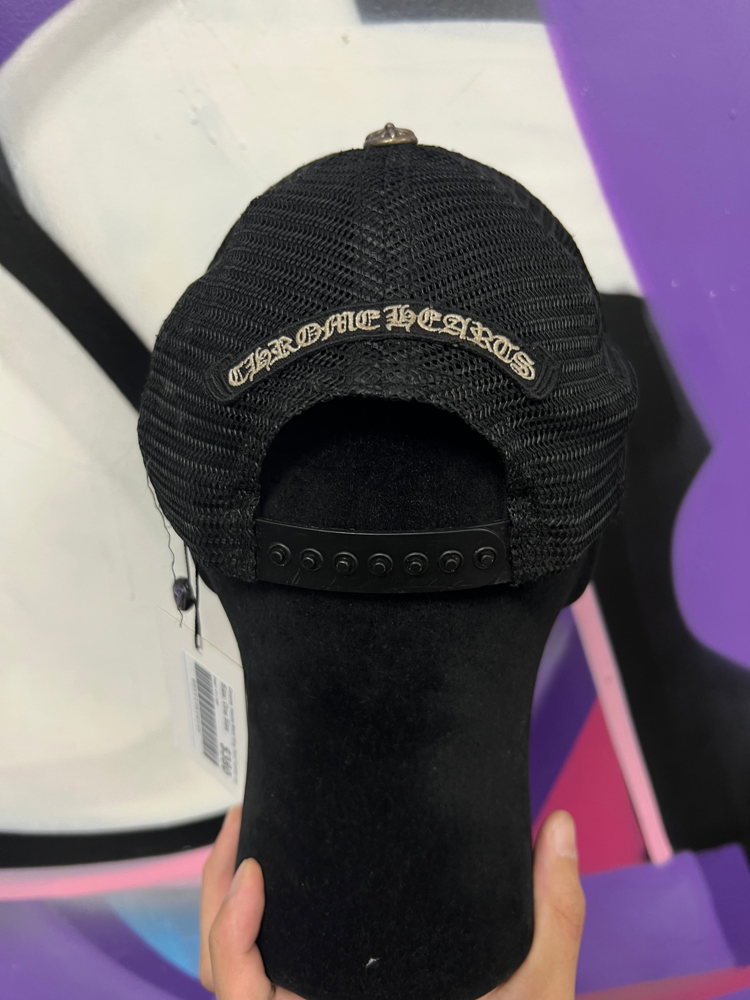Chrome  Hearts Black King Taco Trucker Hat