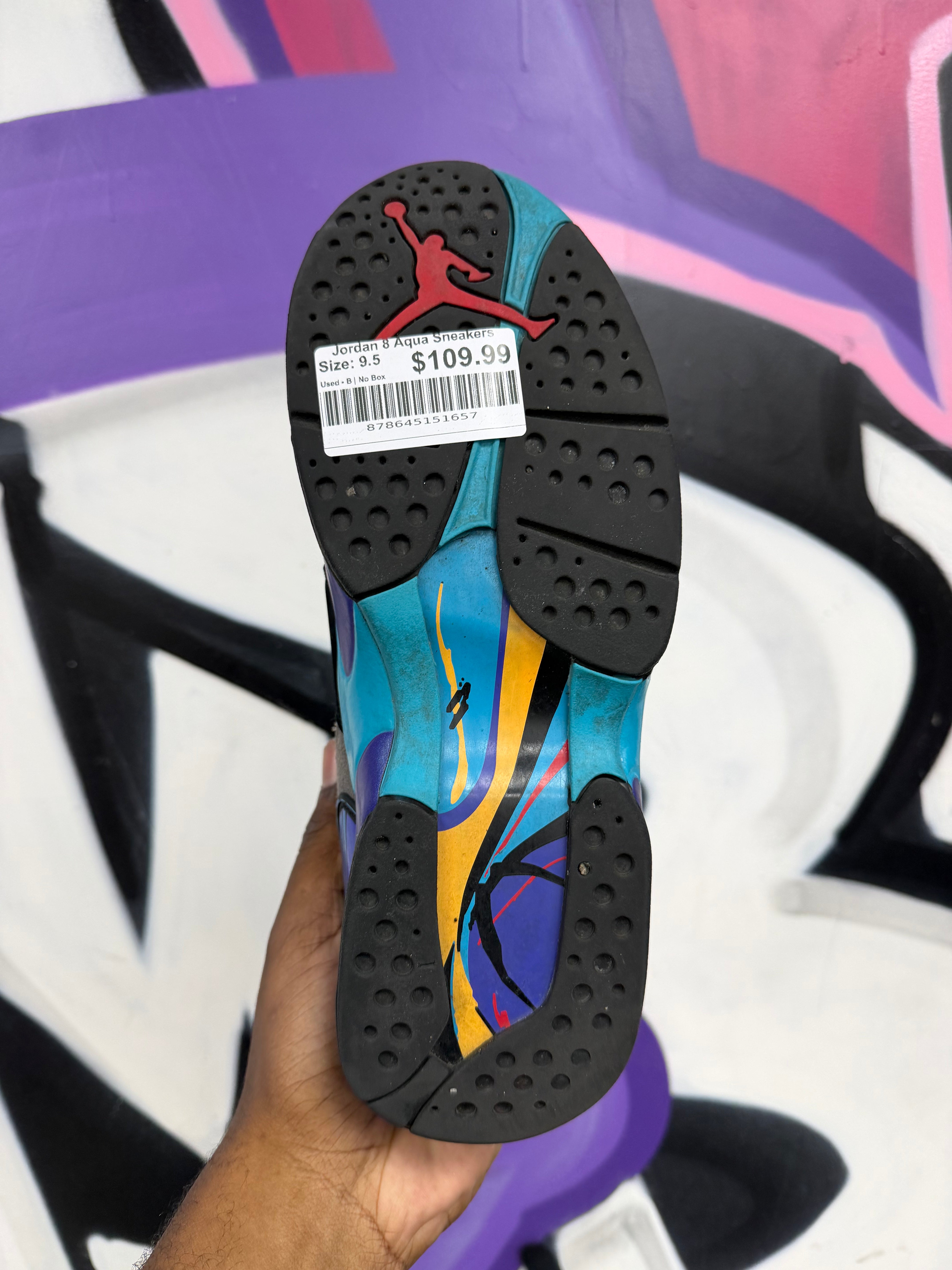 Jordan 8 Aqua Sneakers