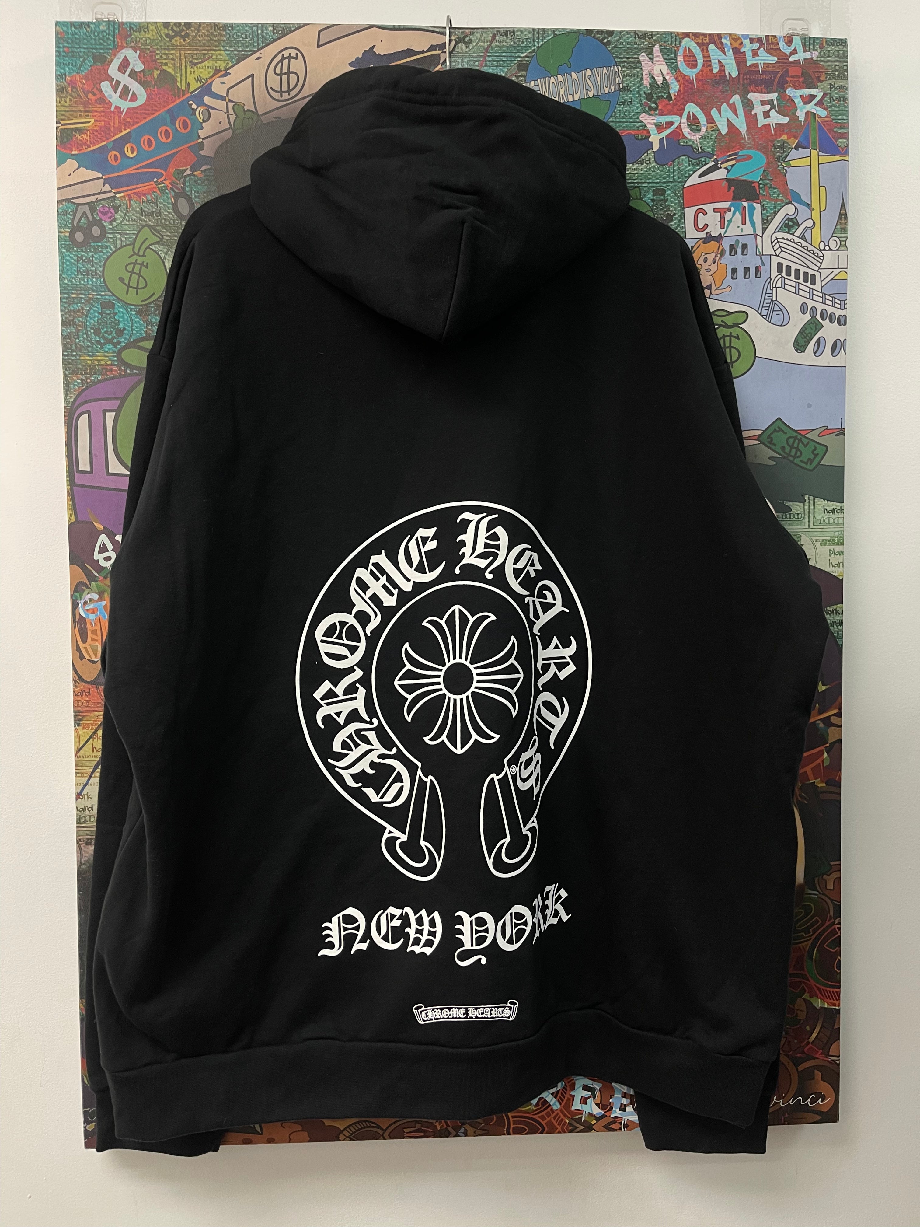 Chrome Hearts Black New York Horseshoe Pullover Hoodie