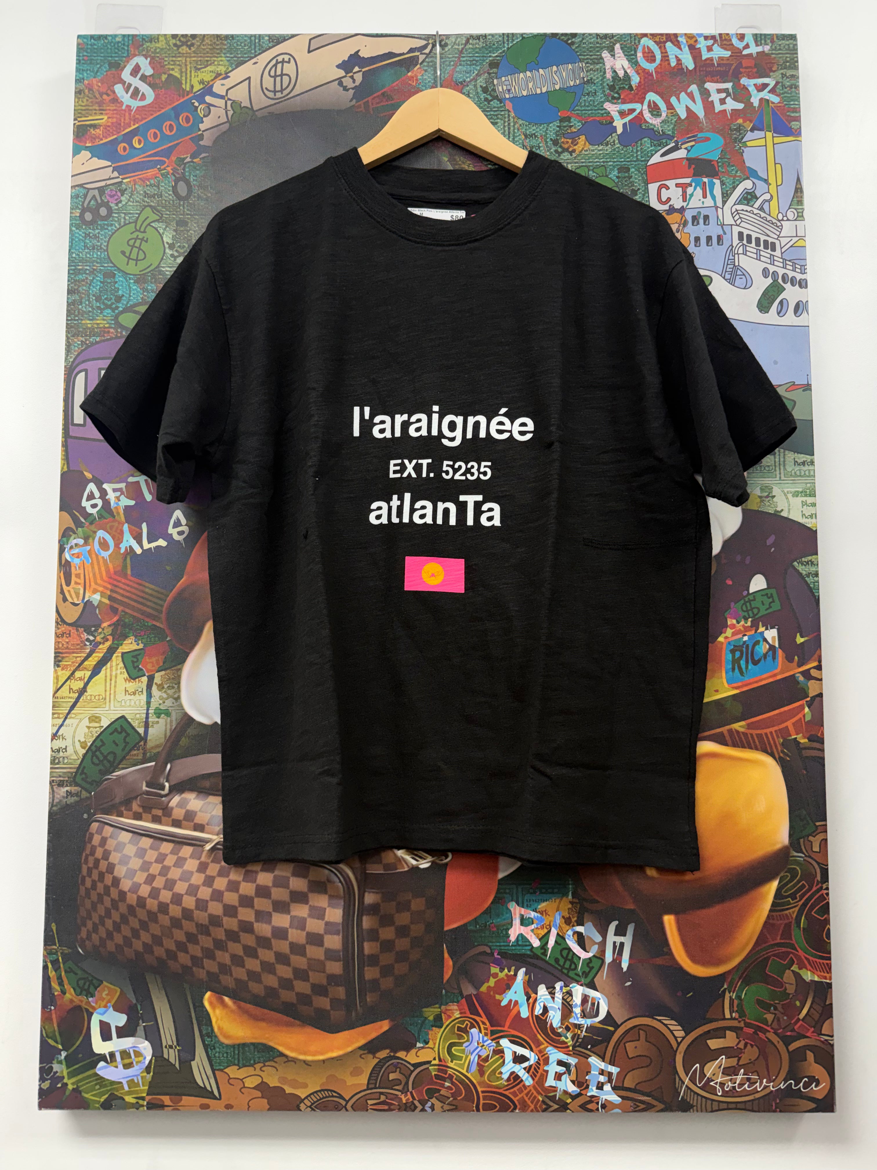 Sp5der Black Pink L'araignee Atlanta Tee