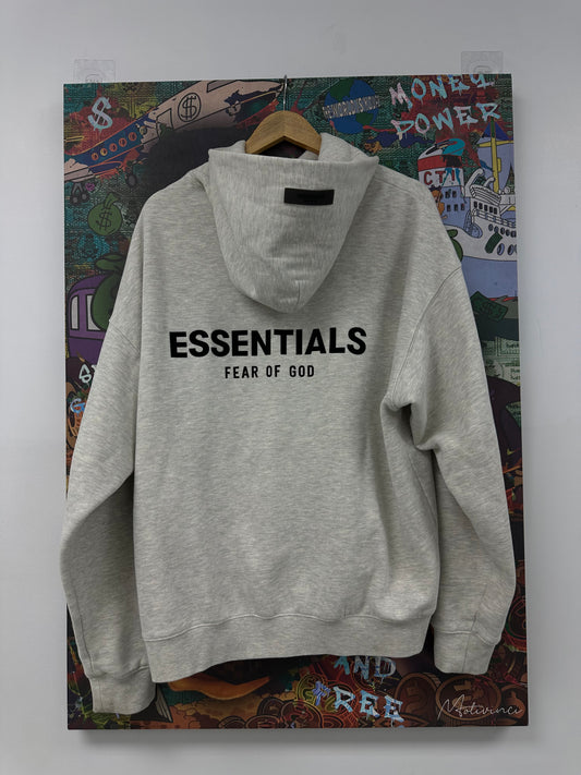 Essentials Hoodie Light Oatmeal Used Medium