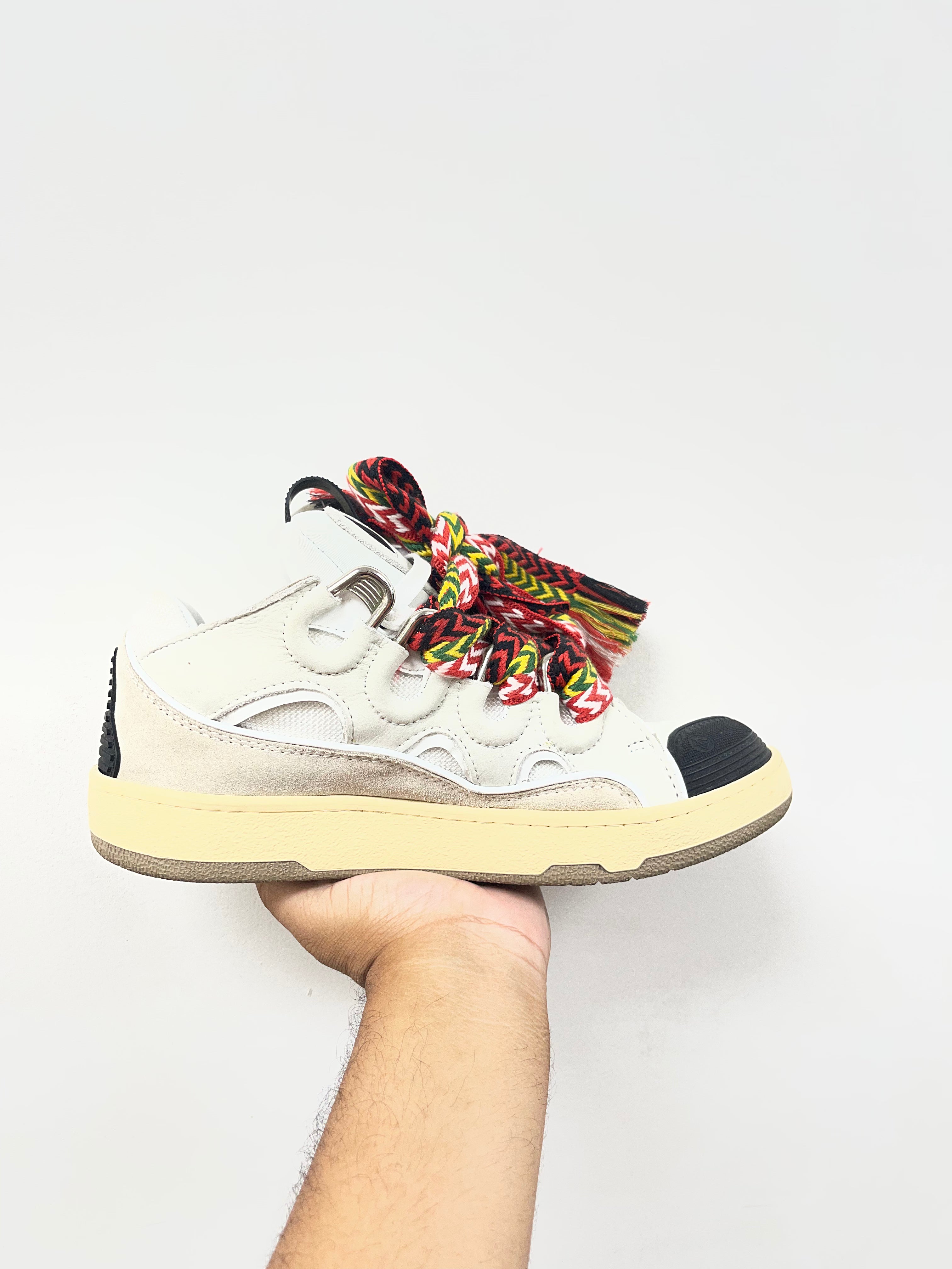 Lanvin Curb Rasta Sneakers