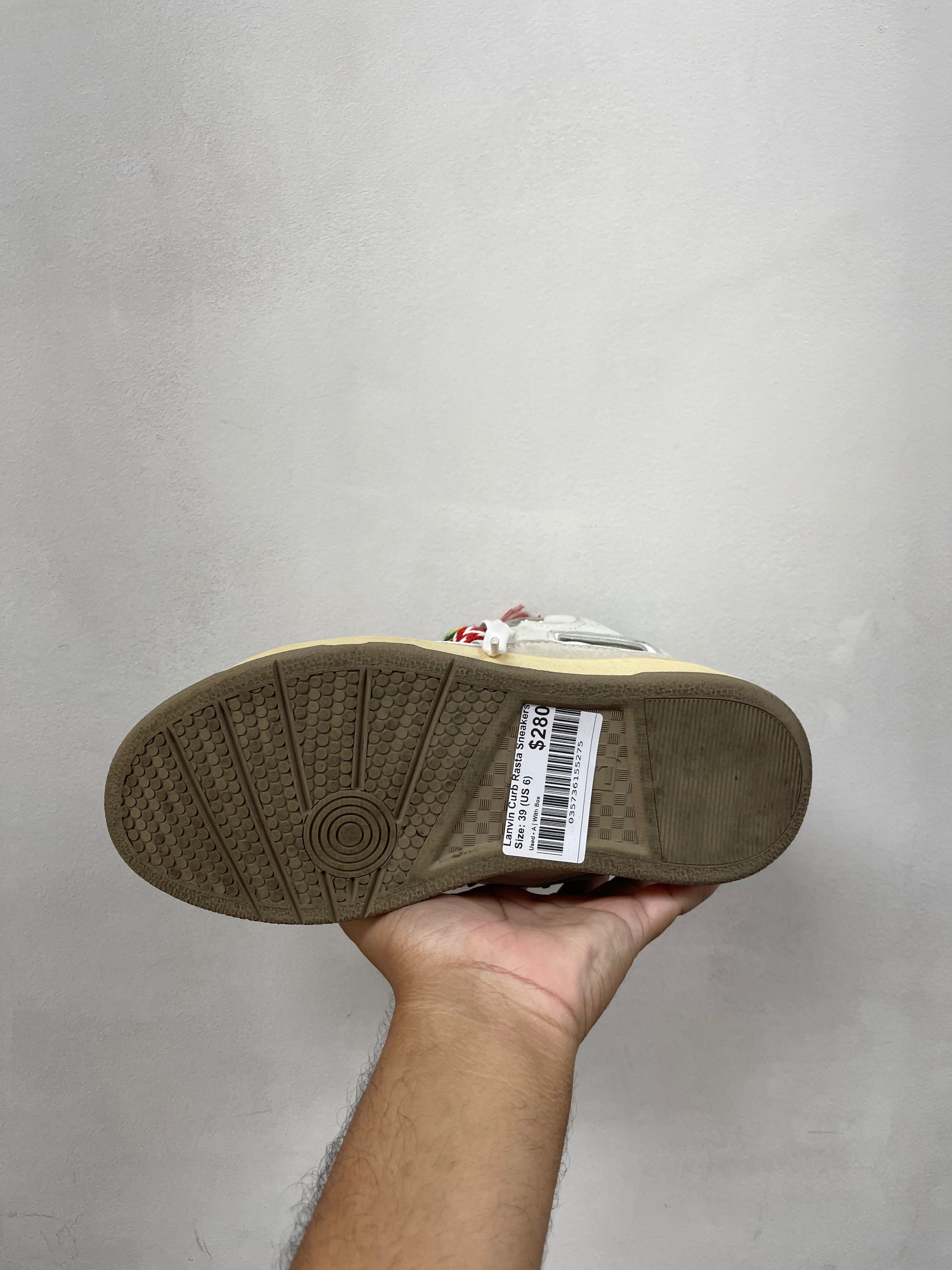 Lanvin Curb Rasta Sneakers