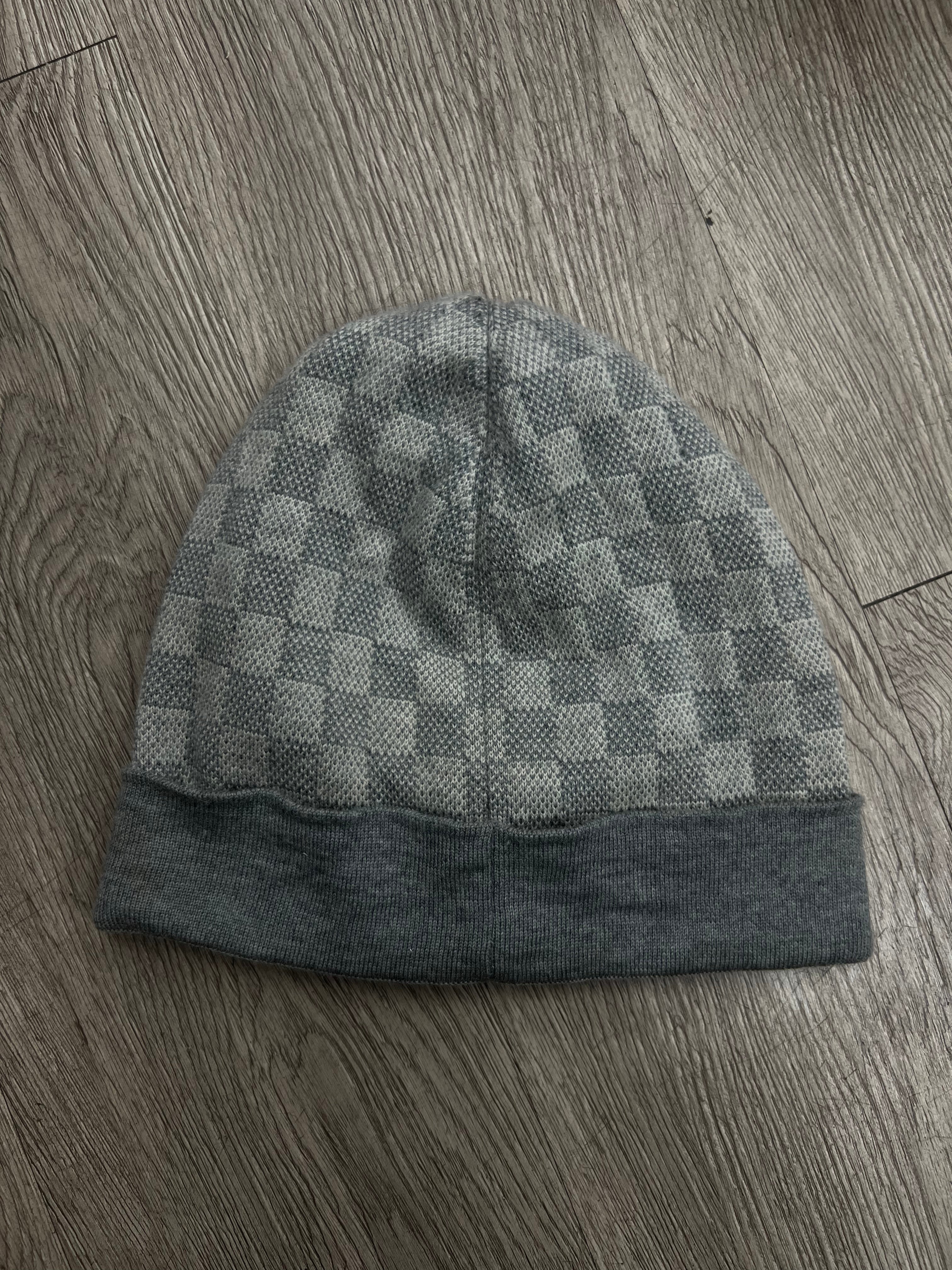 Louis Vuitton Grey Damier (OG Drop) Beanie