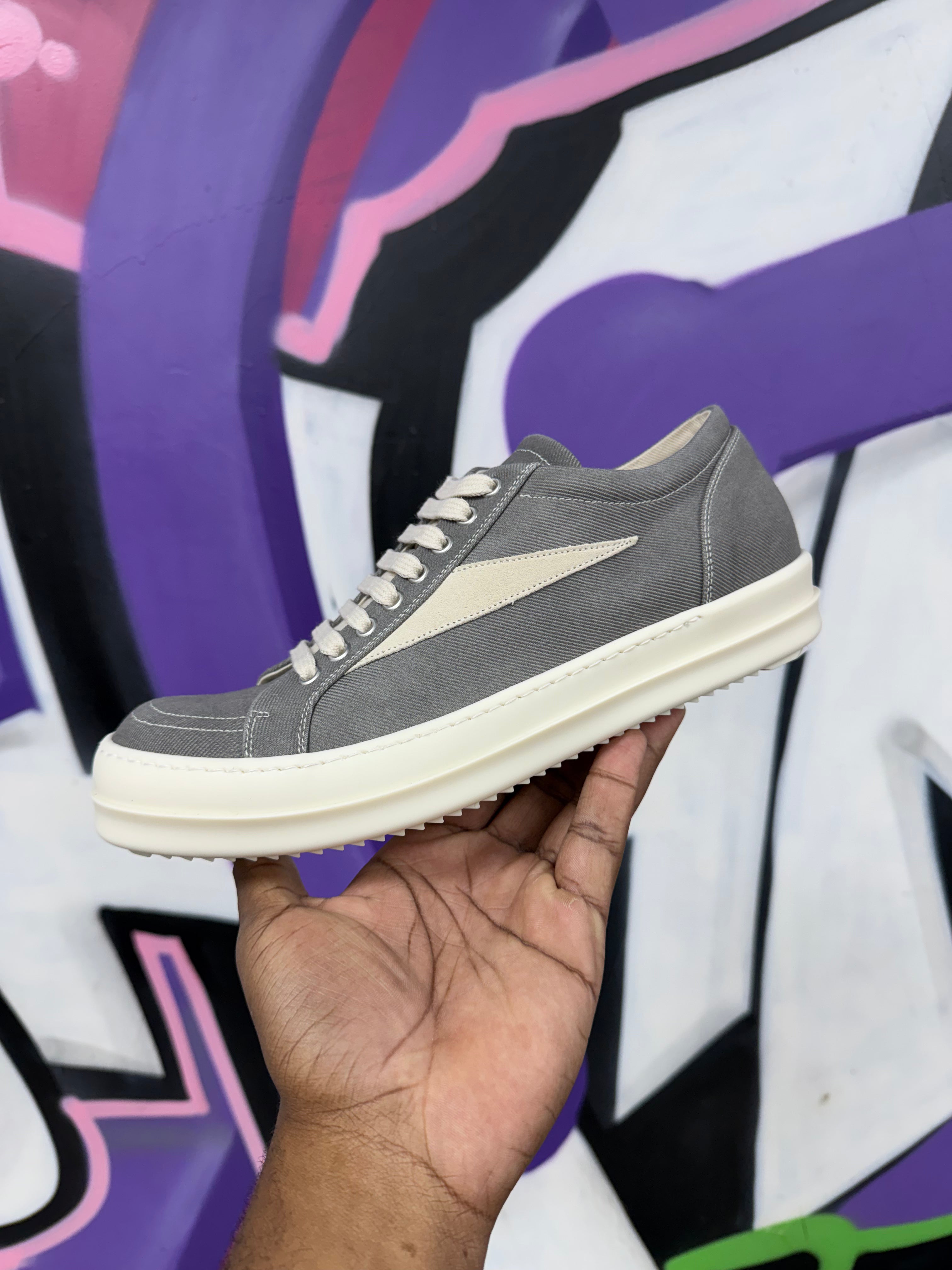 Rick Owens Dust & Milk DRKSHDW Vintage Low Sneakers