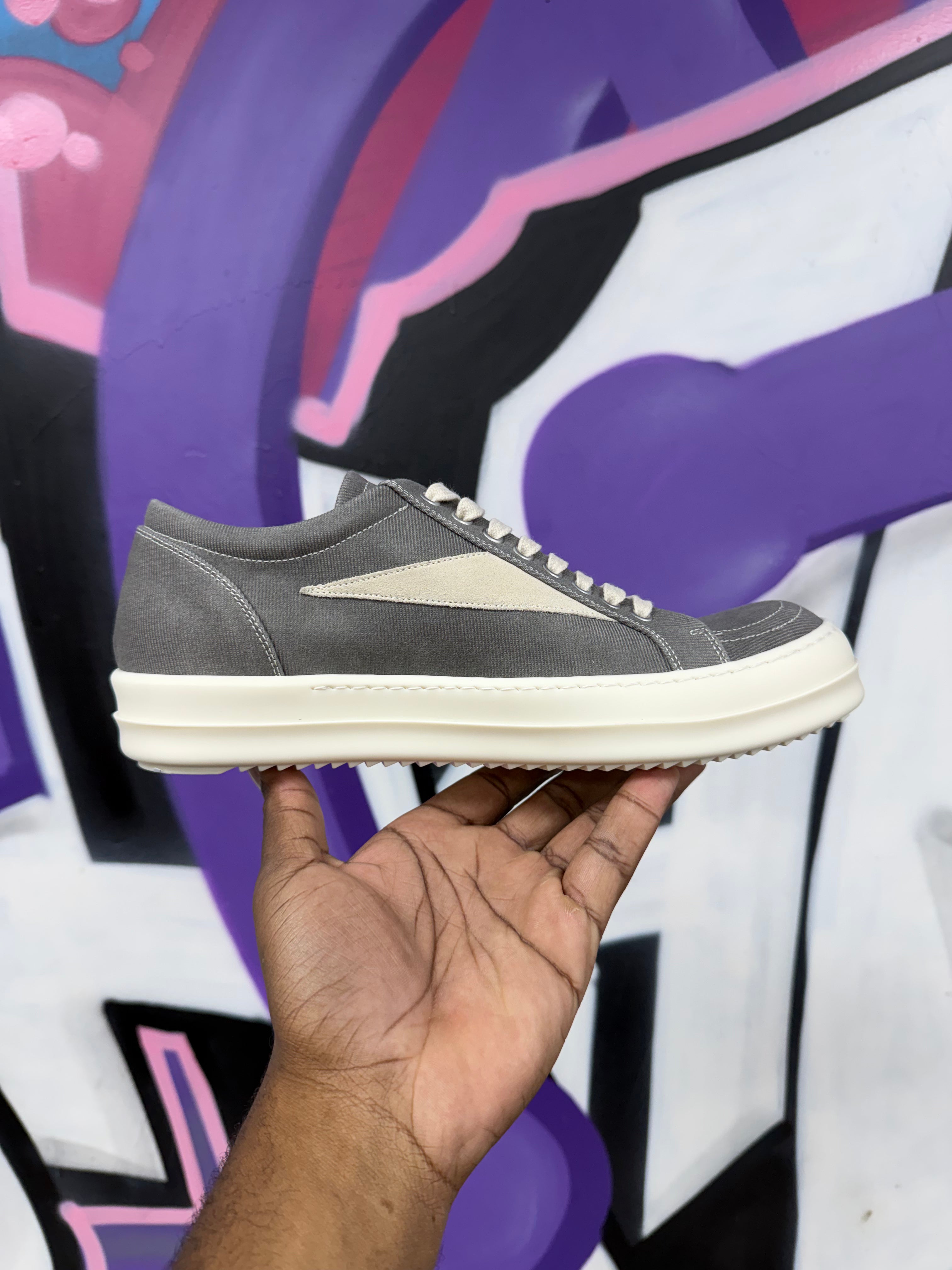 Rick Owens Dust & Milk DRKSHDW Vintage Low Sneakers