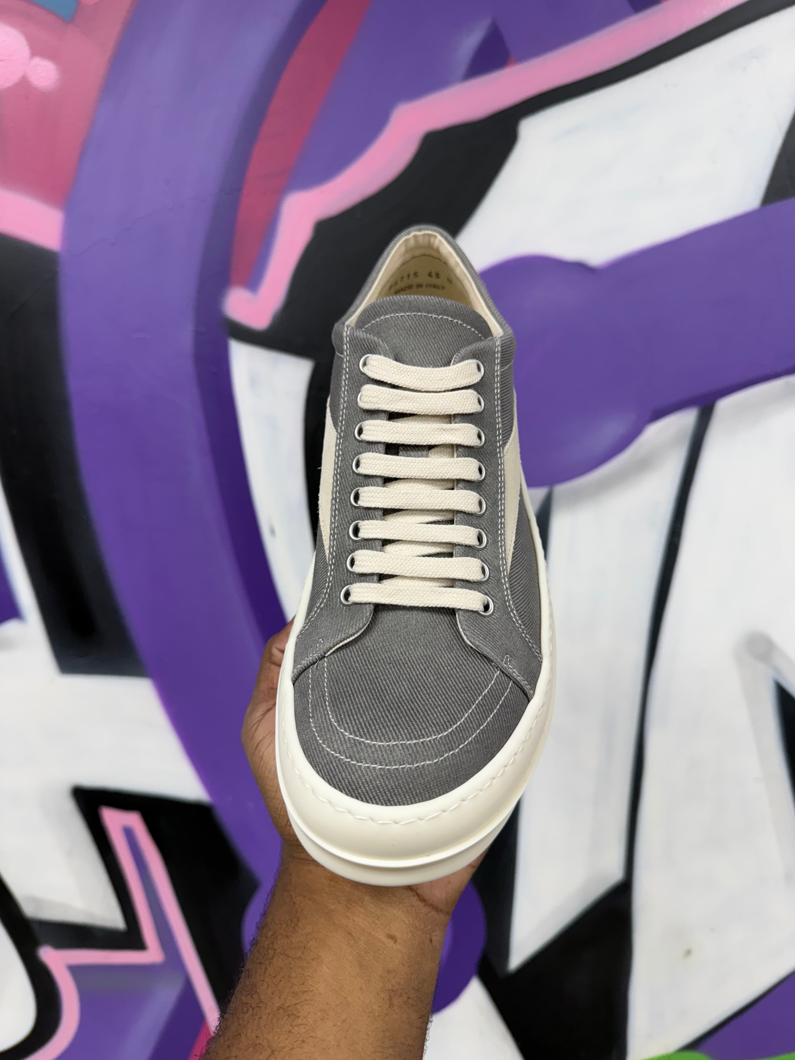 Rick Owens Dust & Milk DRKSHDW Vintage Low Sneakers