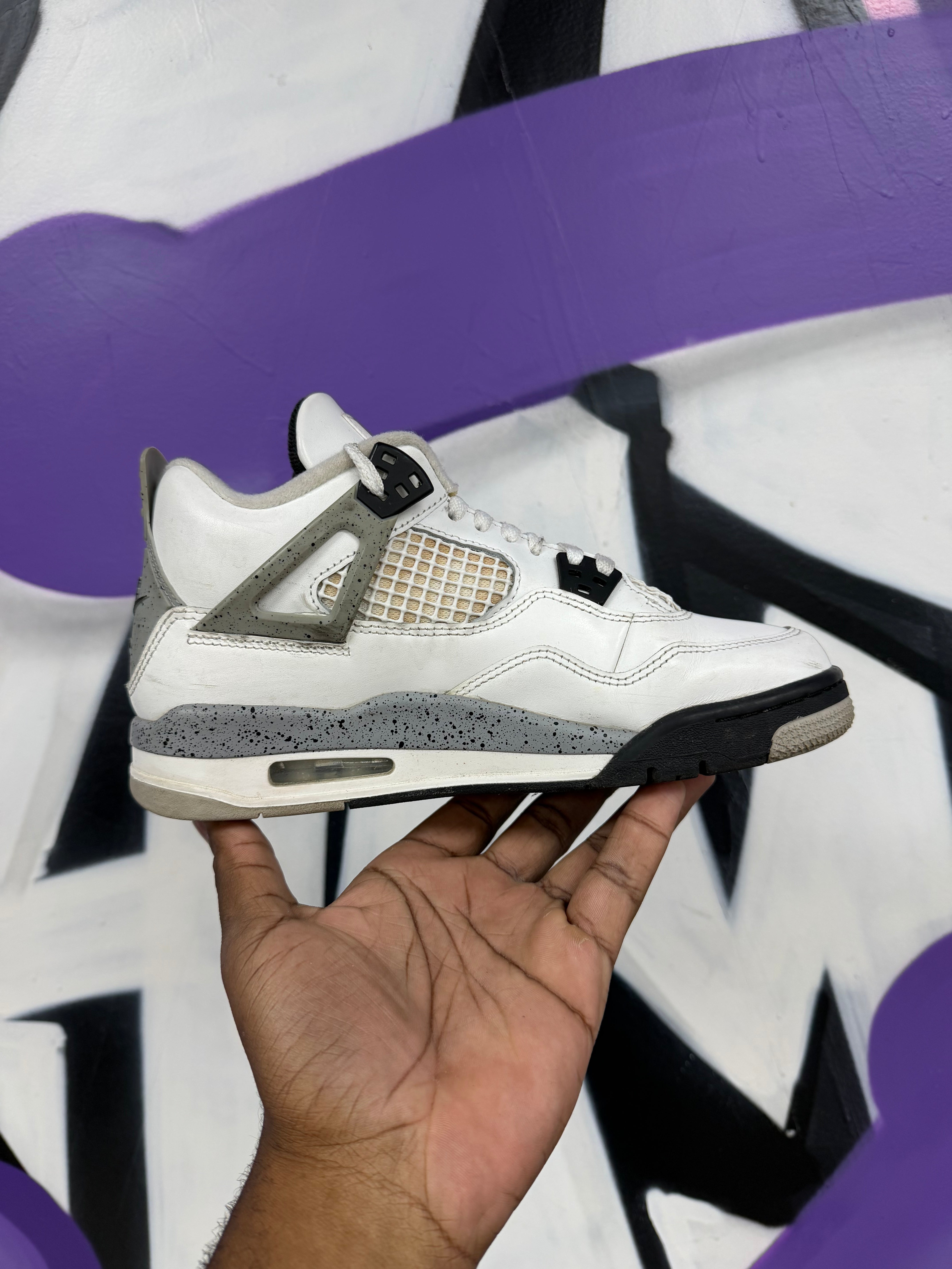 Jordan 4 White Cement Sneakers