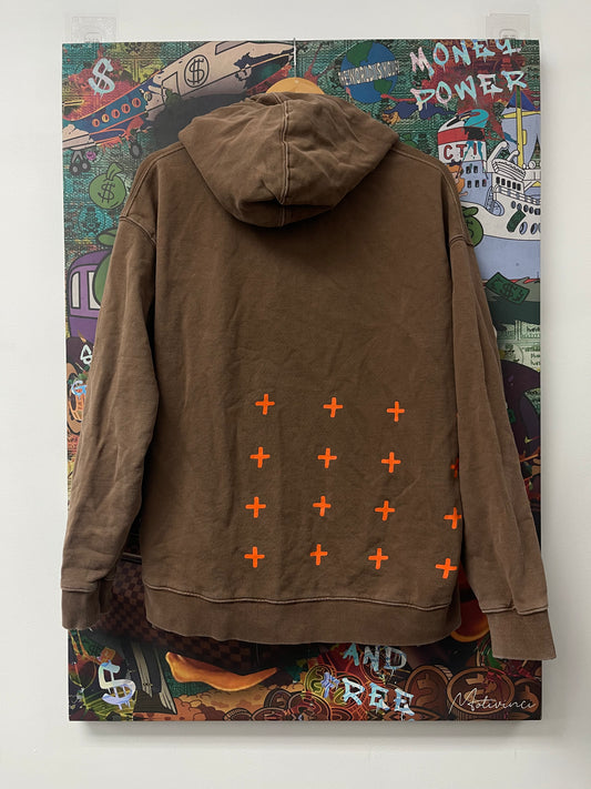 Ksubi Hoodie Brown Orange Used