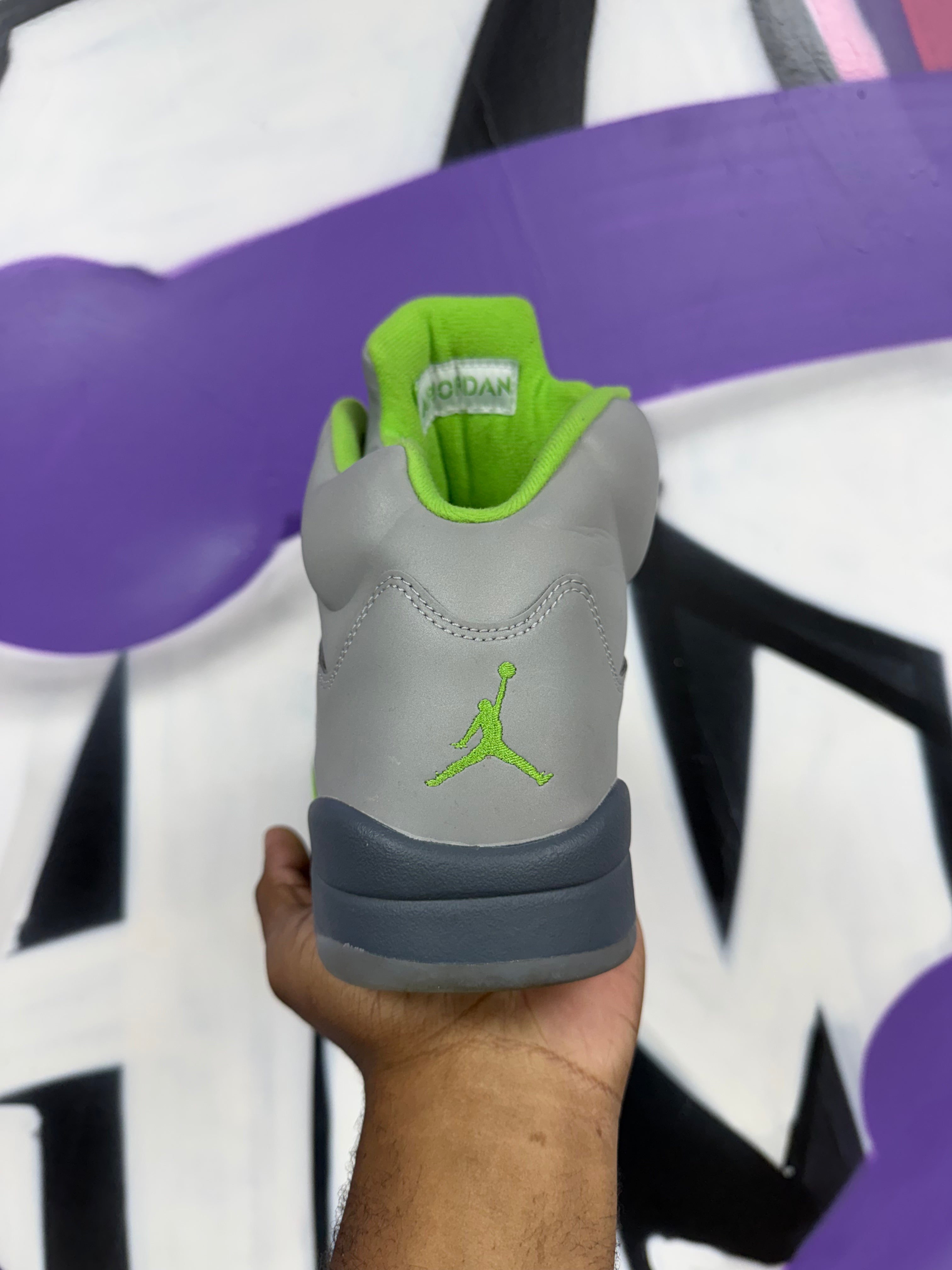 Jordan 5 Green Bean Sneakers