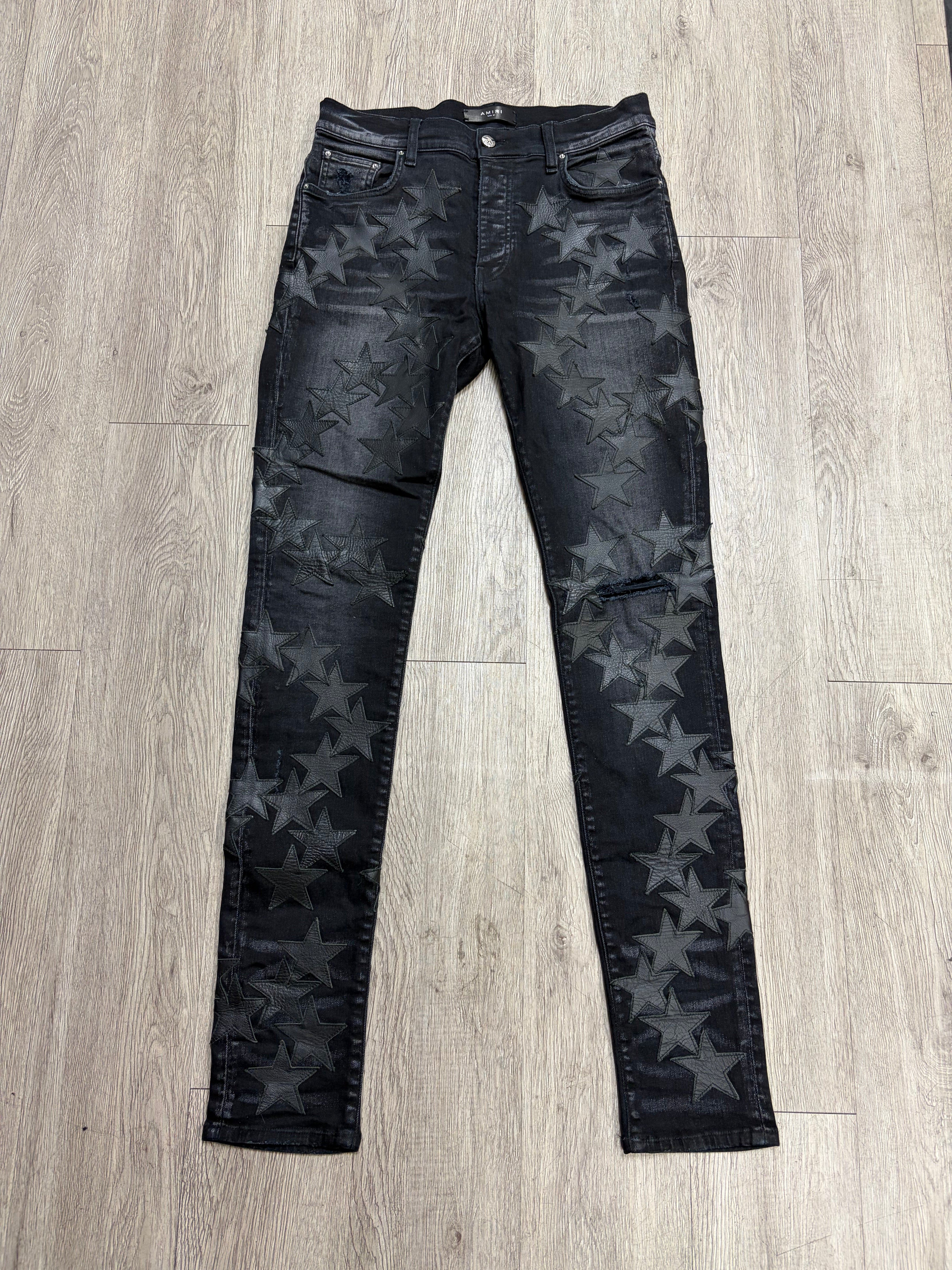 Amiri Black Wash Chemist Star Jeans