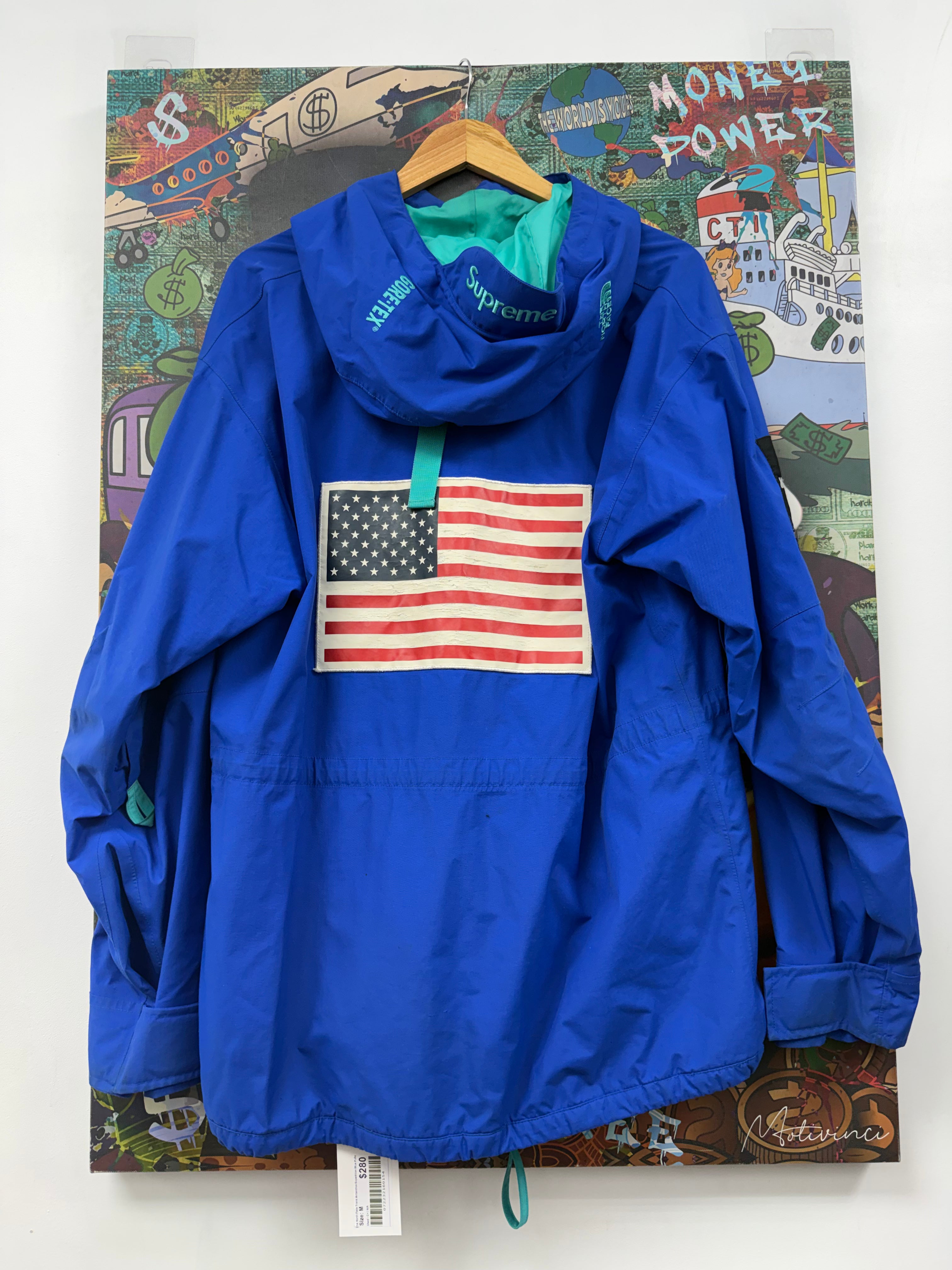 Supreme The North Face Trans Antarctica Expedition Blue Pullove Jacket