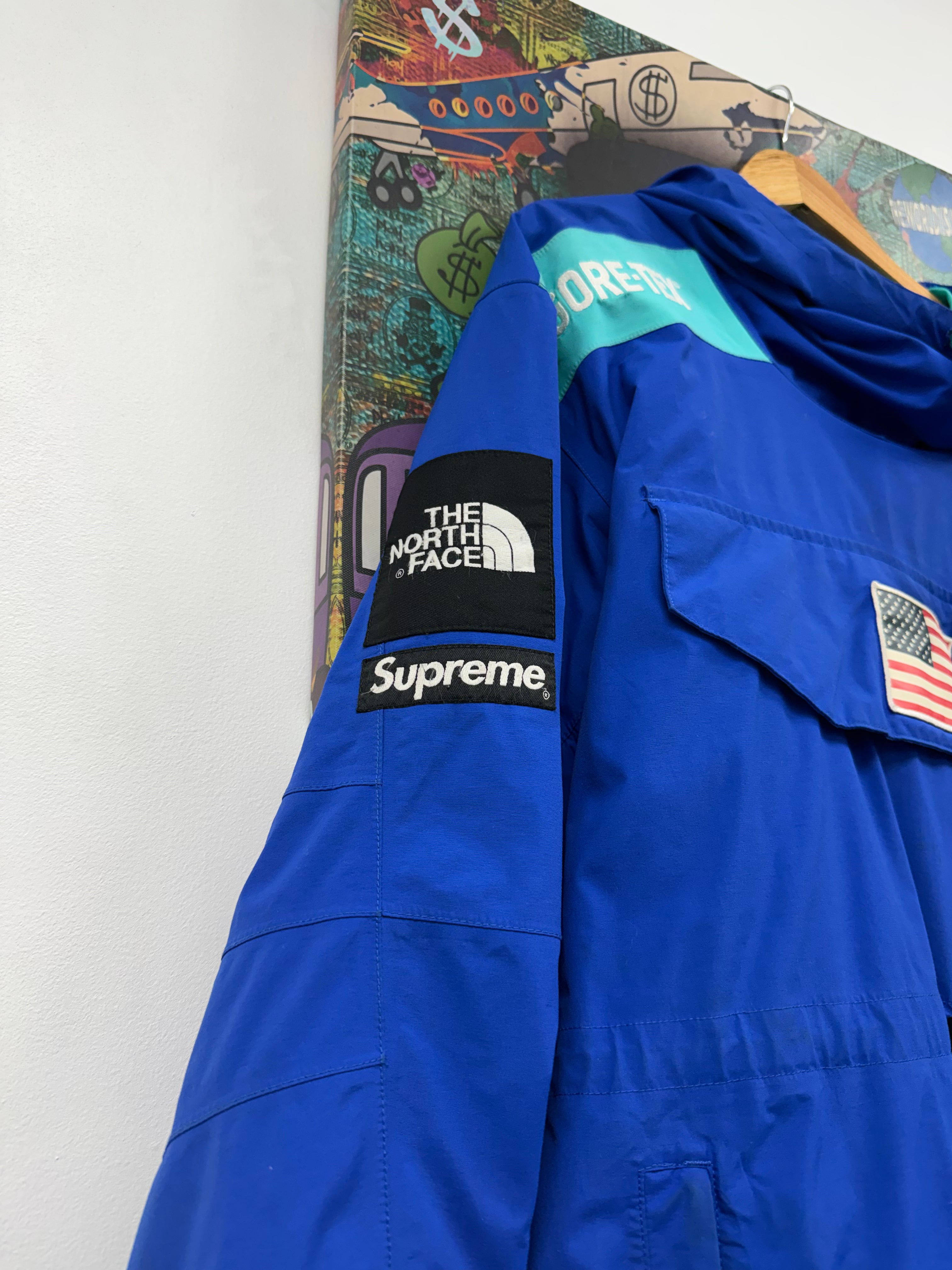 Supreme The North Face Trans Antarctica Expedition Blue Pullove Jacket
