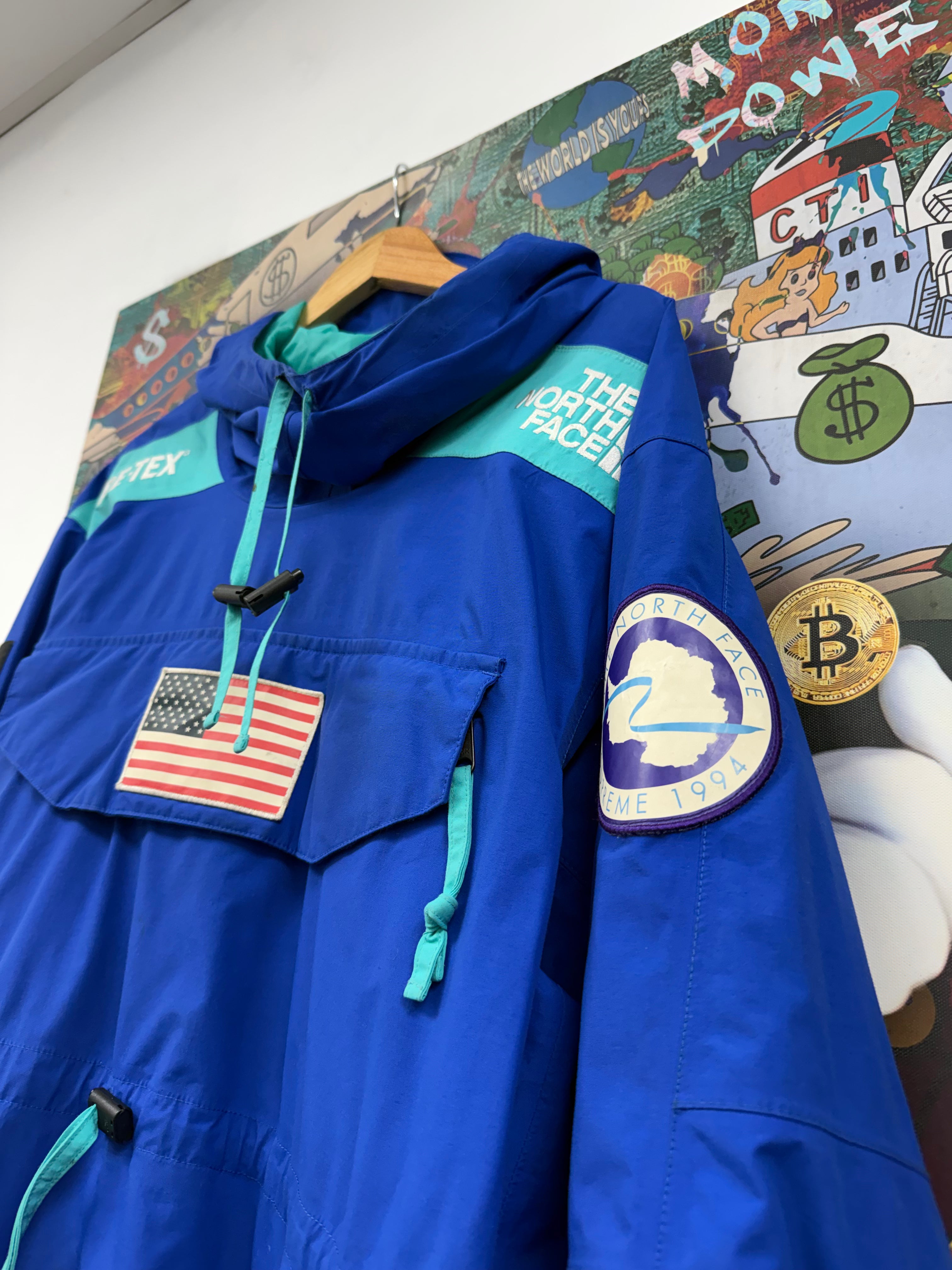 Supreme The North Face Trans Antarctica Expedition Blue Pullove Jacket