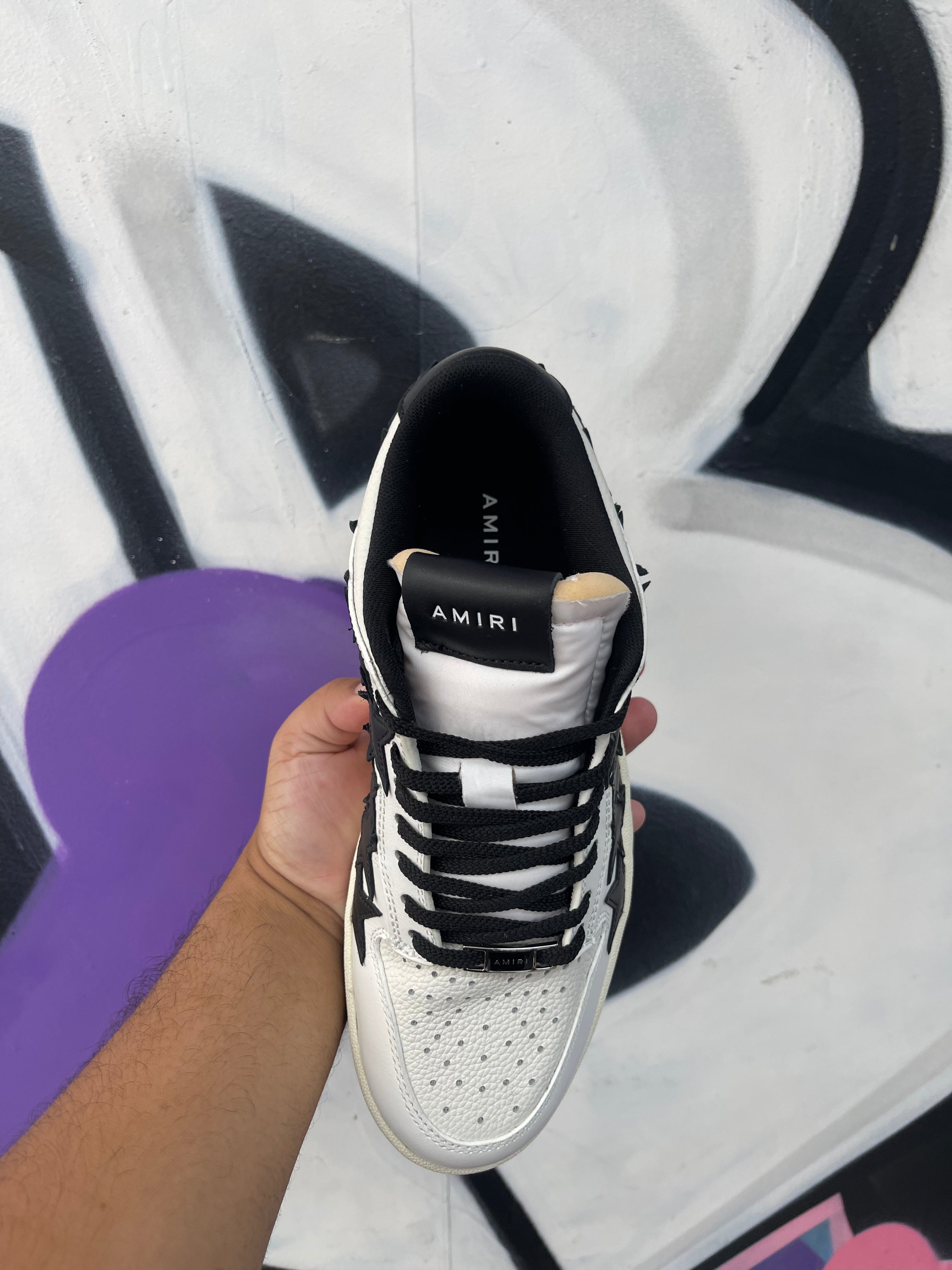 Amiri Black White Star Low Sneakers