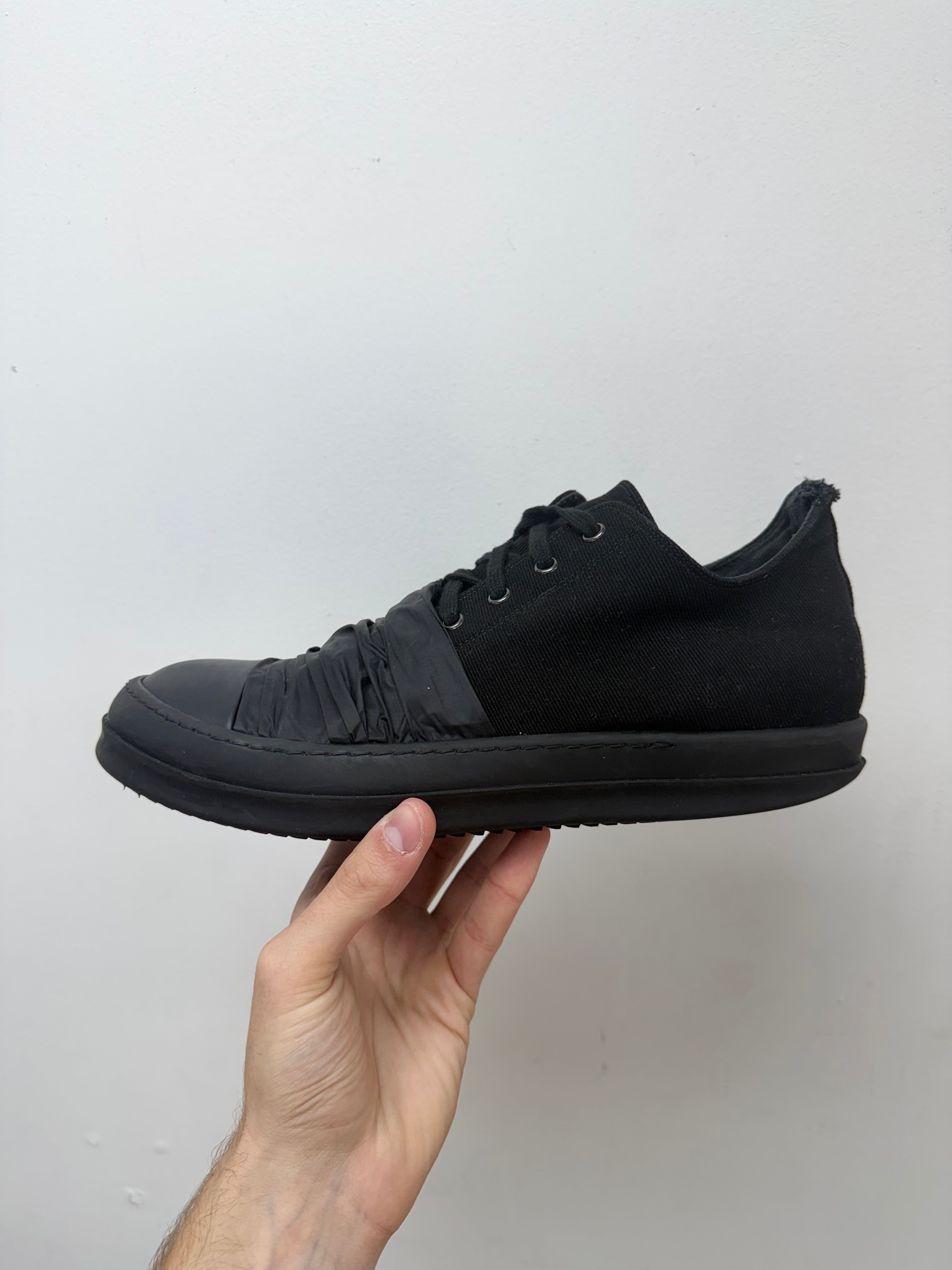 Rick Owens Black Hustler Low Sneakers