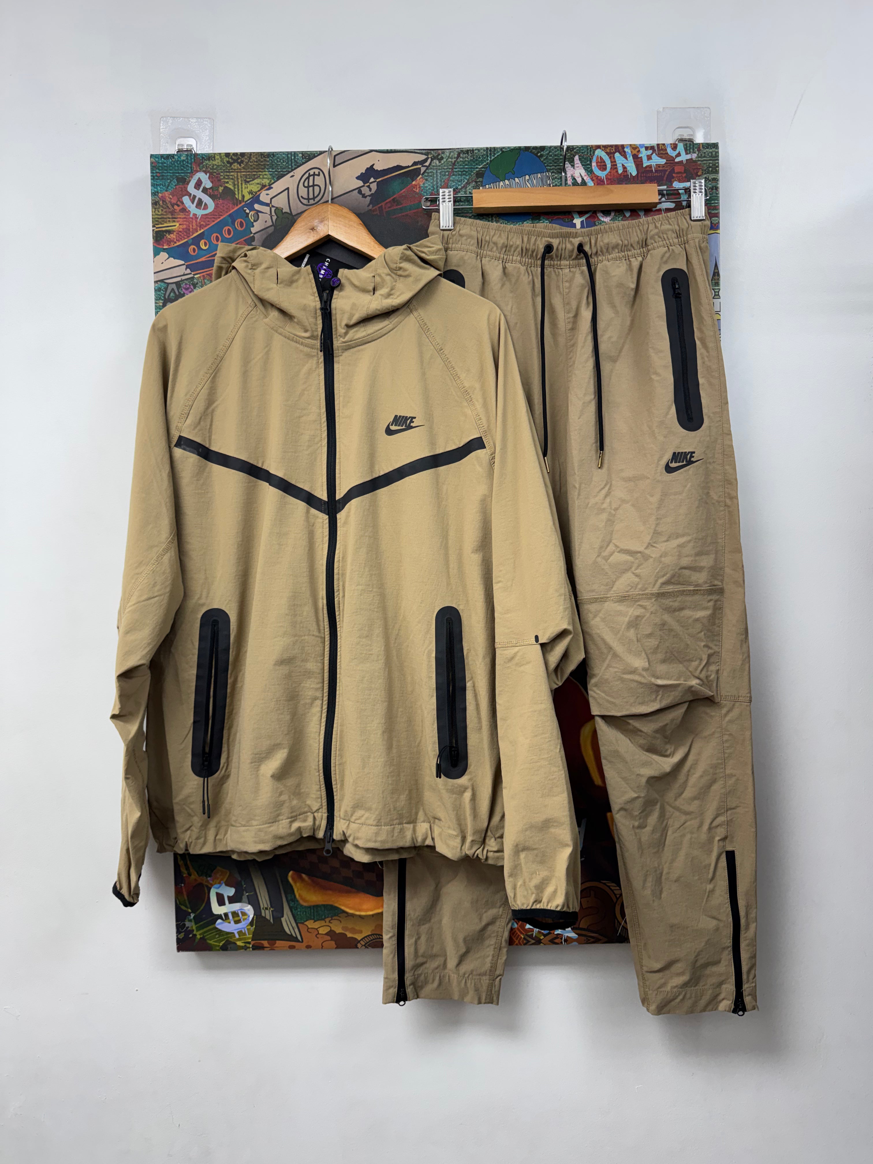 Nike Tan Tech Track Suit