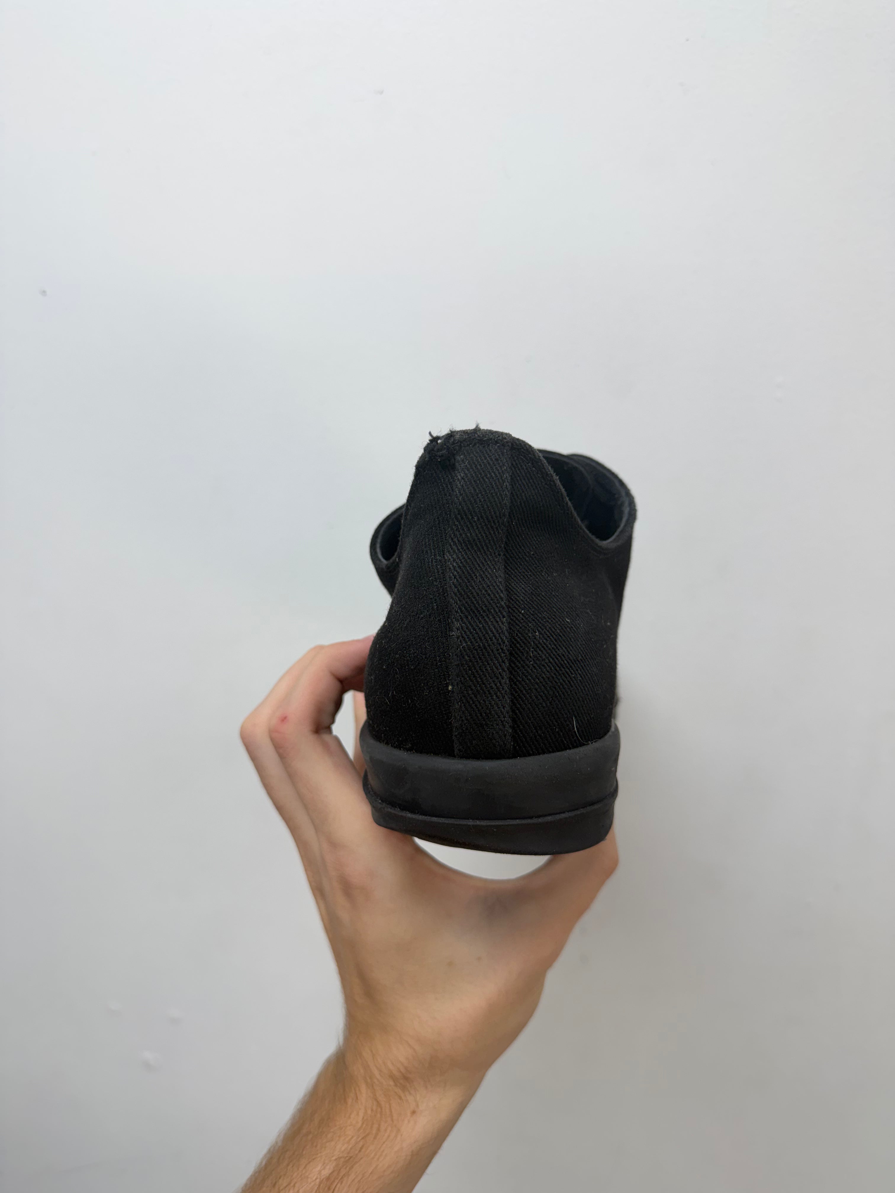 Rick Owens Black Hustler Low Sneakers