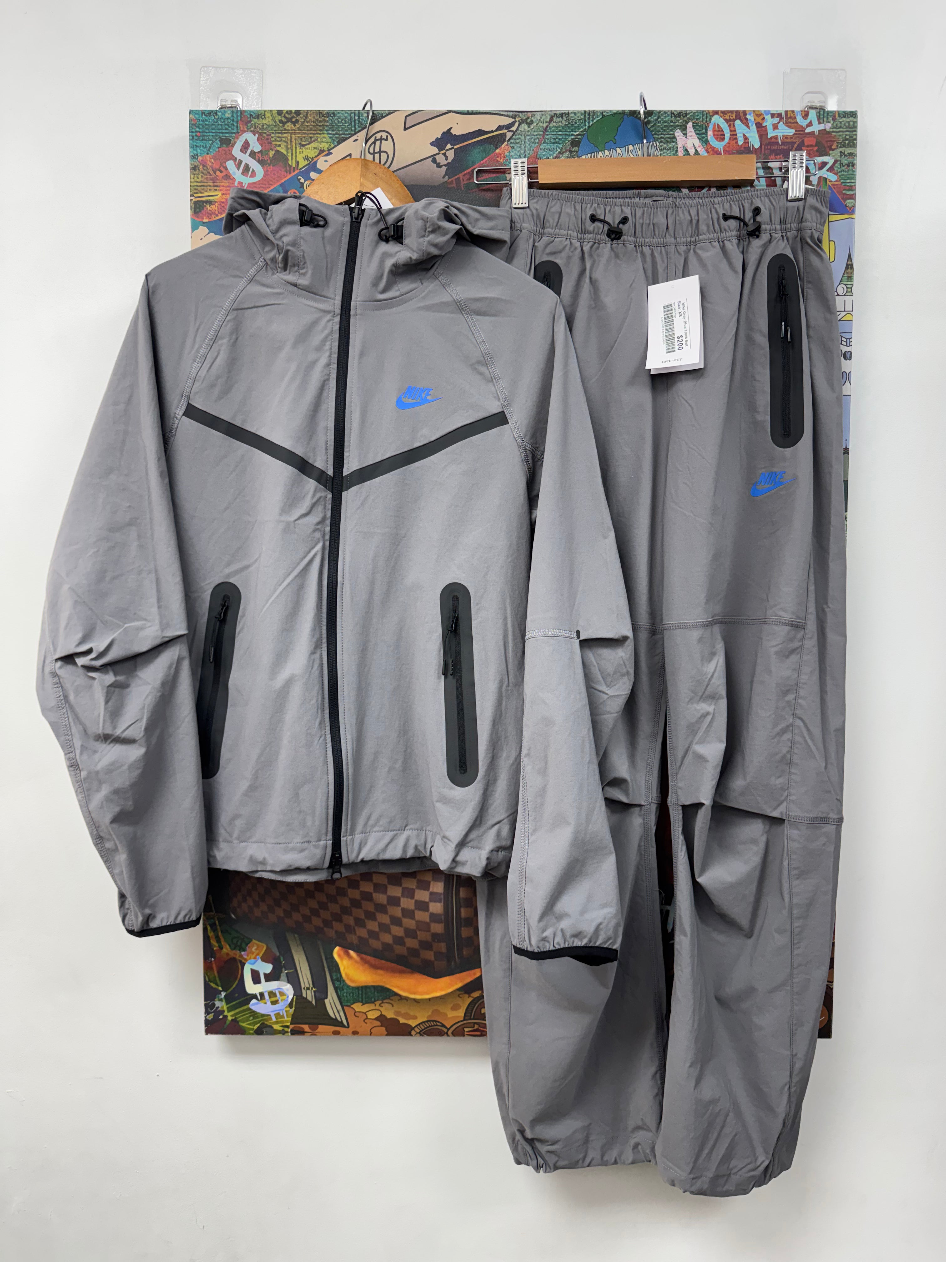 Nike Grey Blue Track Suit