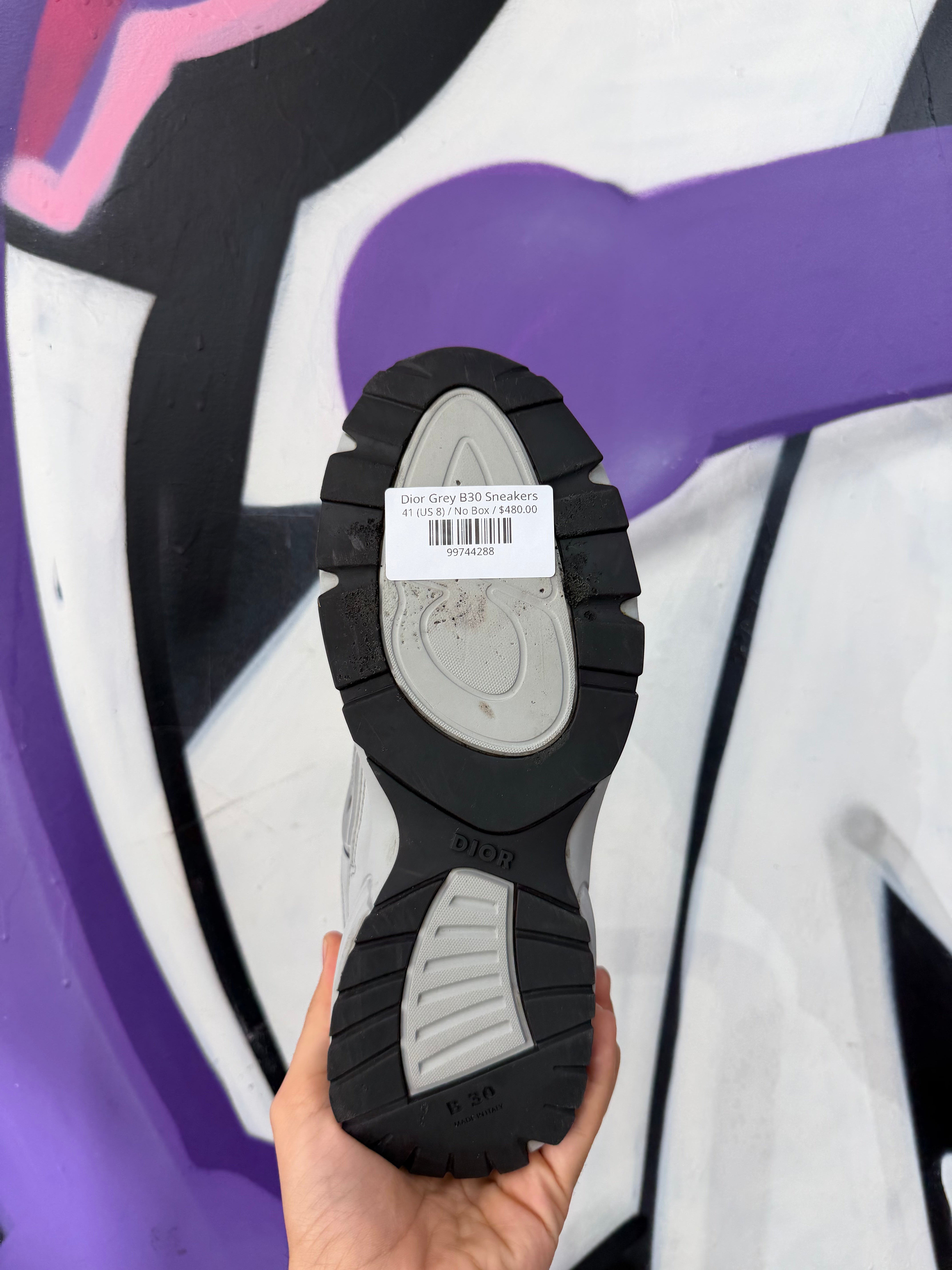 Dior Grey B30 Sneakers