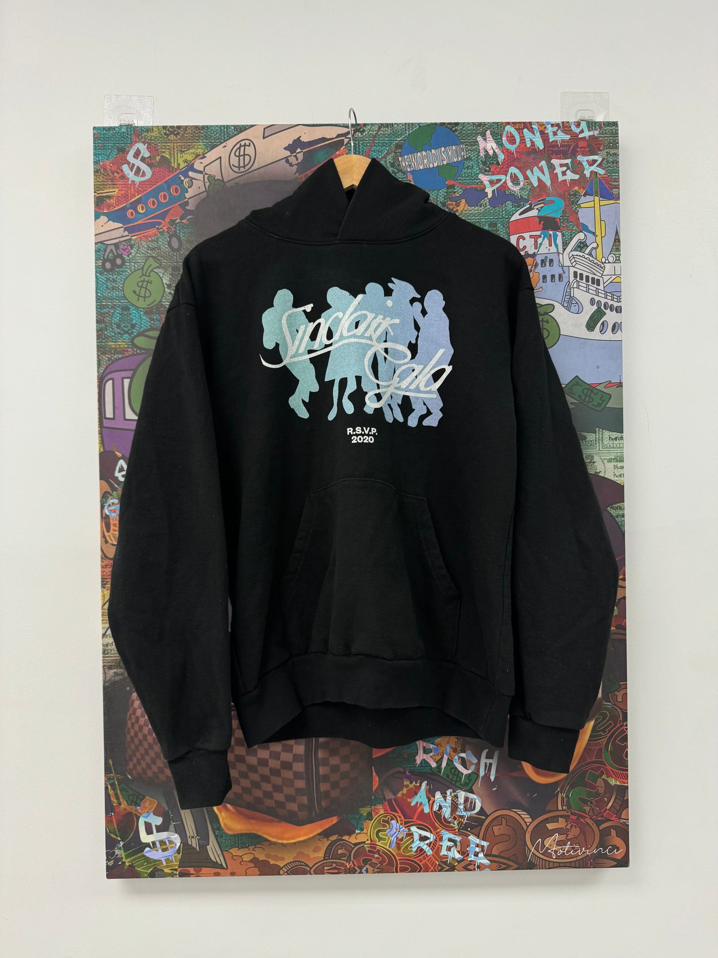 Sinclair RSVP Hoodie Black Blue Used Medium