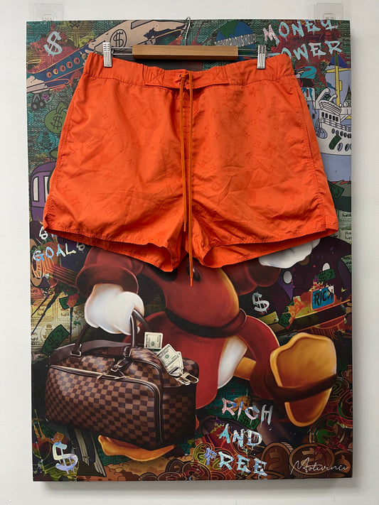 LV Swim Trunks Orange Used