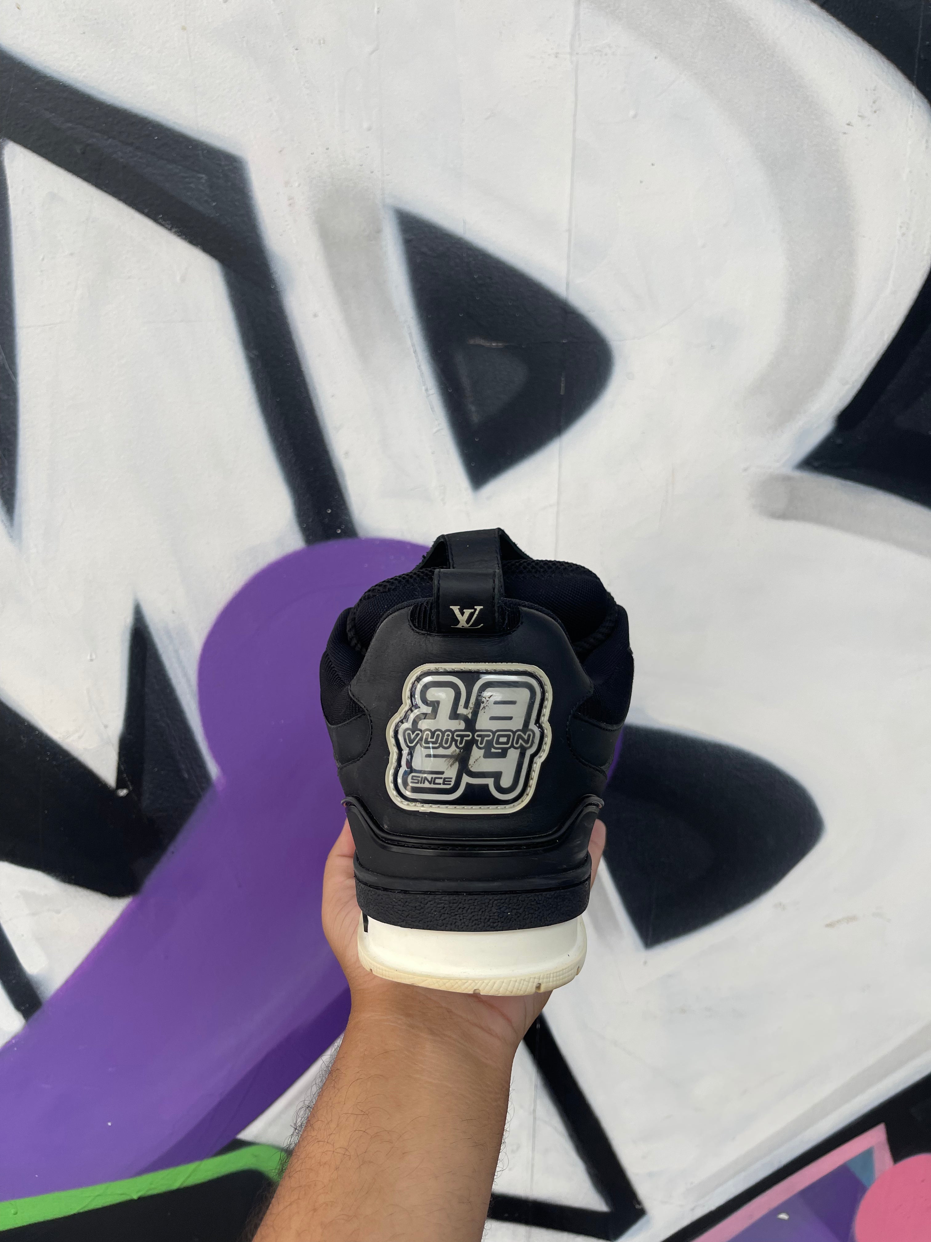 Louis Vuitton Black White Skate Sneakers