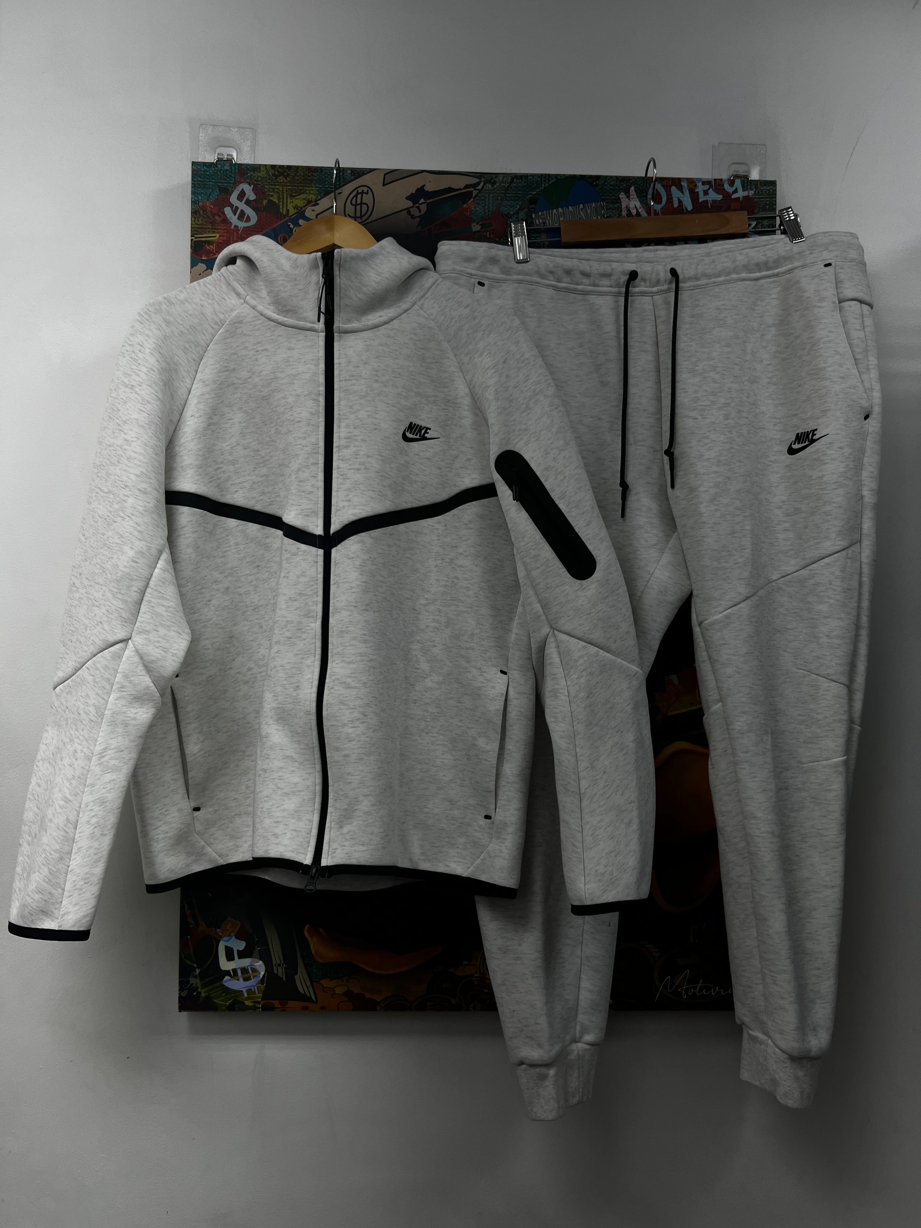 Nike Light Grey Tech Sweatsuit