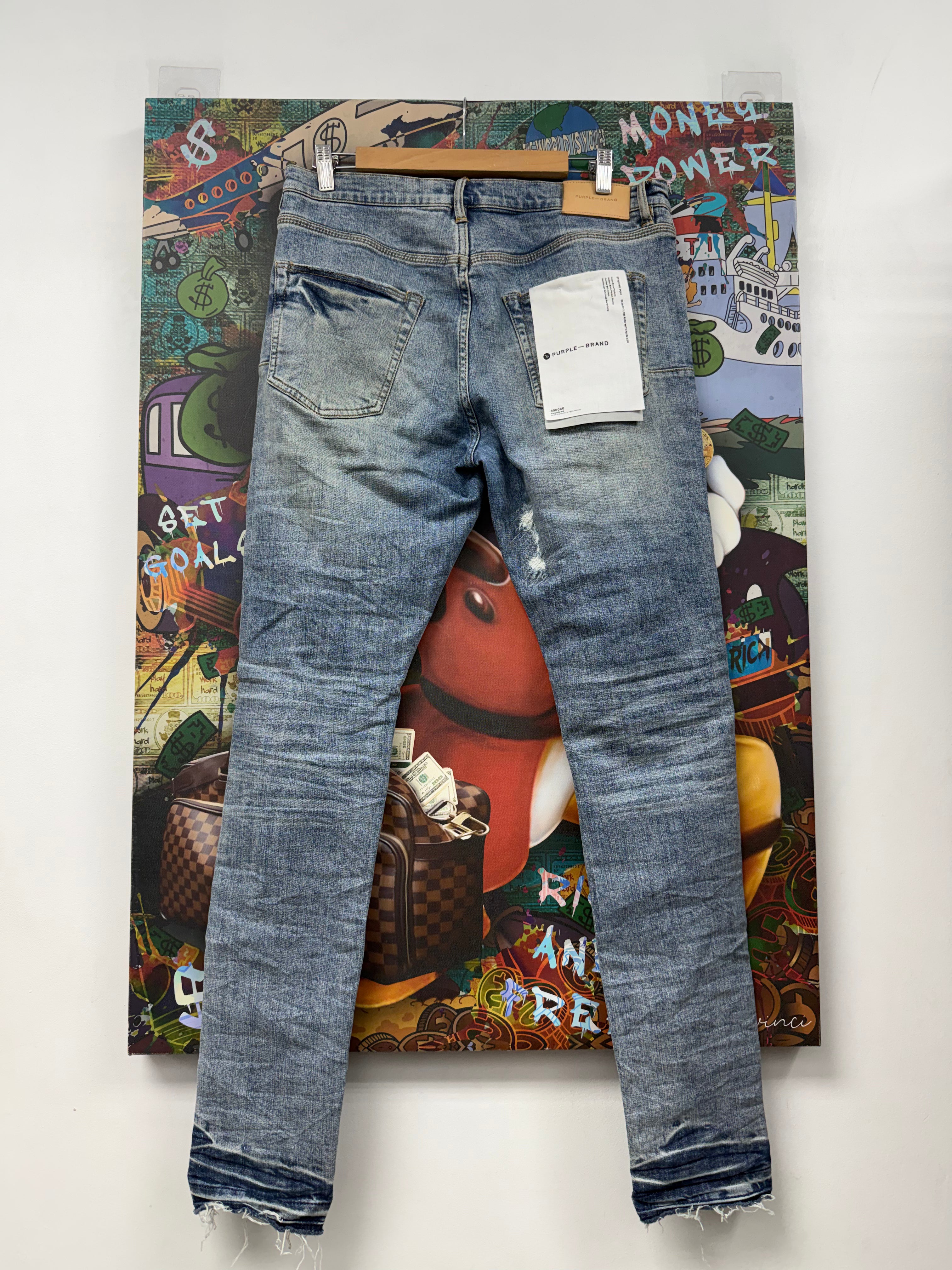 Purple Brand Light Wash P001 Jeans