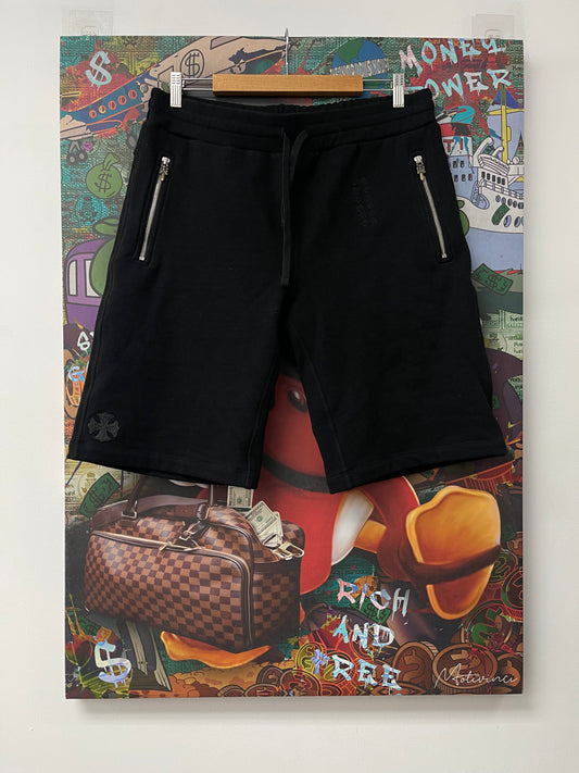 Chrome Hearts Plus Patch Shorts Black New With Tags