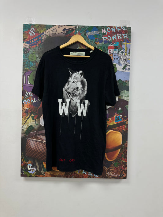 Off White Wolf Tee  Used Medium N/A