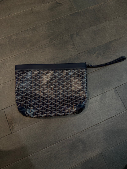 Goyard Navy Pouch  New OS