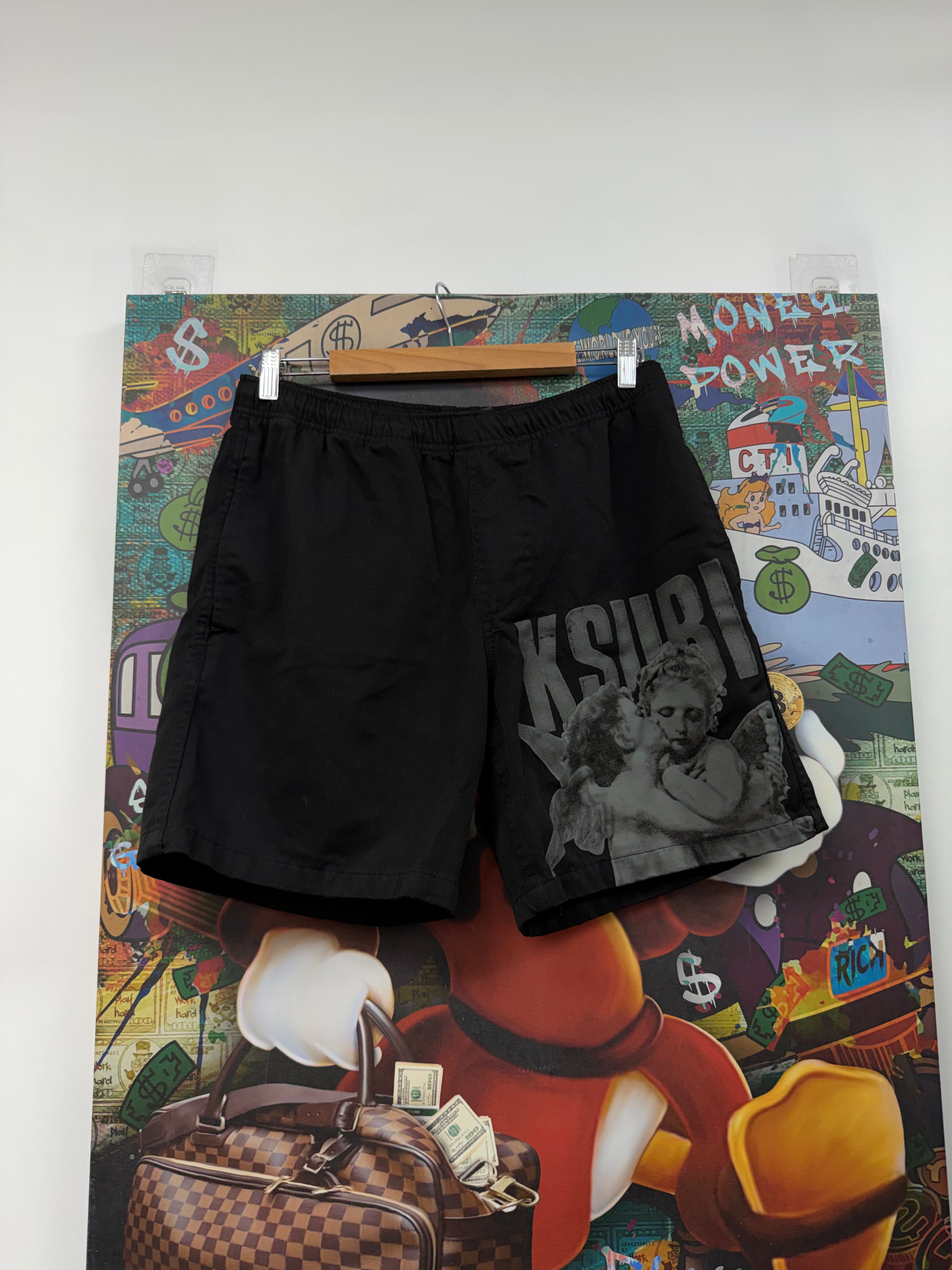 Ksubi Black Cherub Shorts
