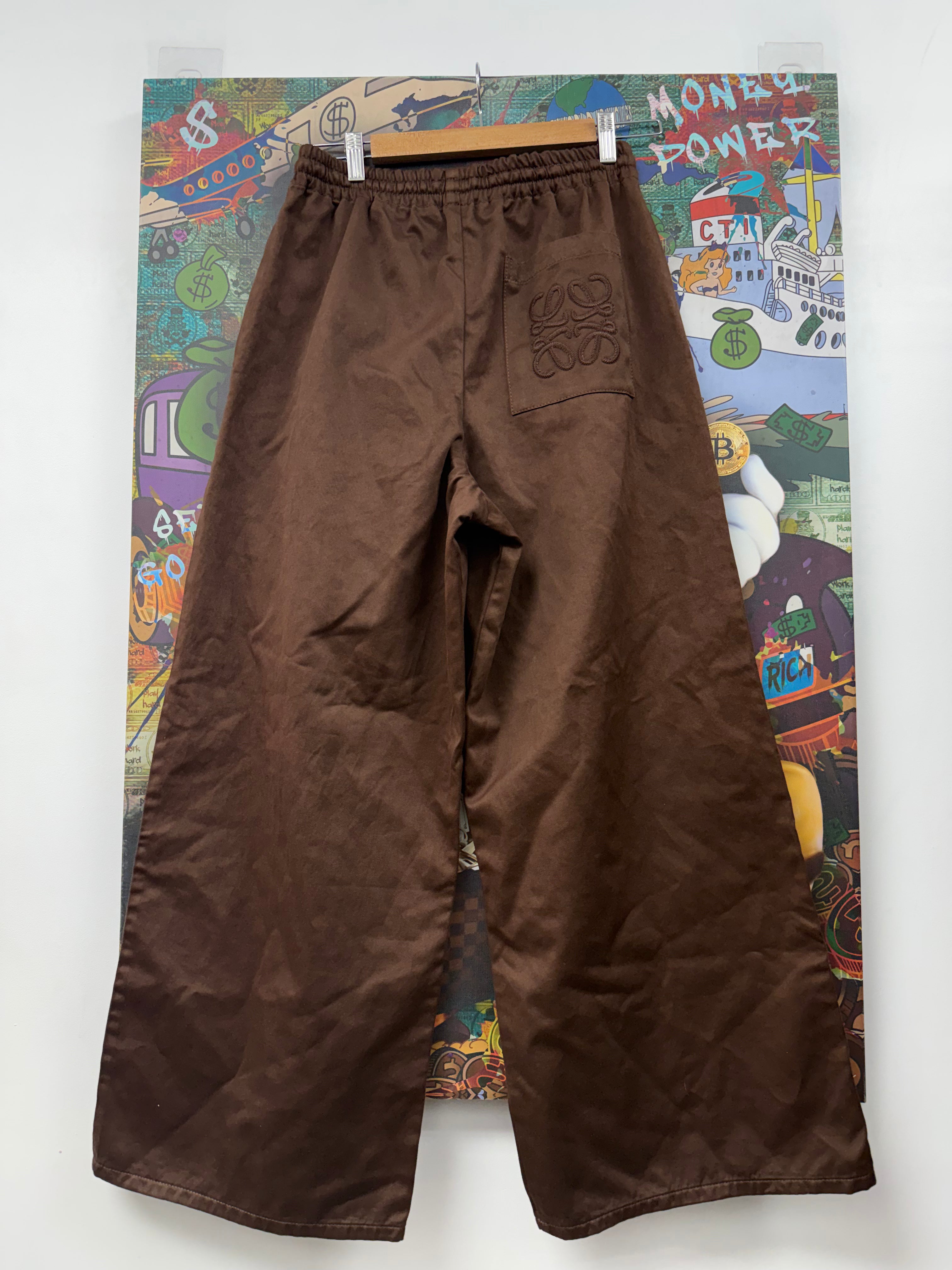 Loewe Brown Anagram Woven Pants