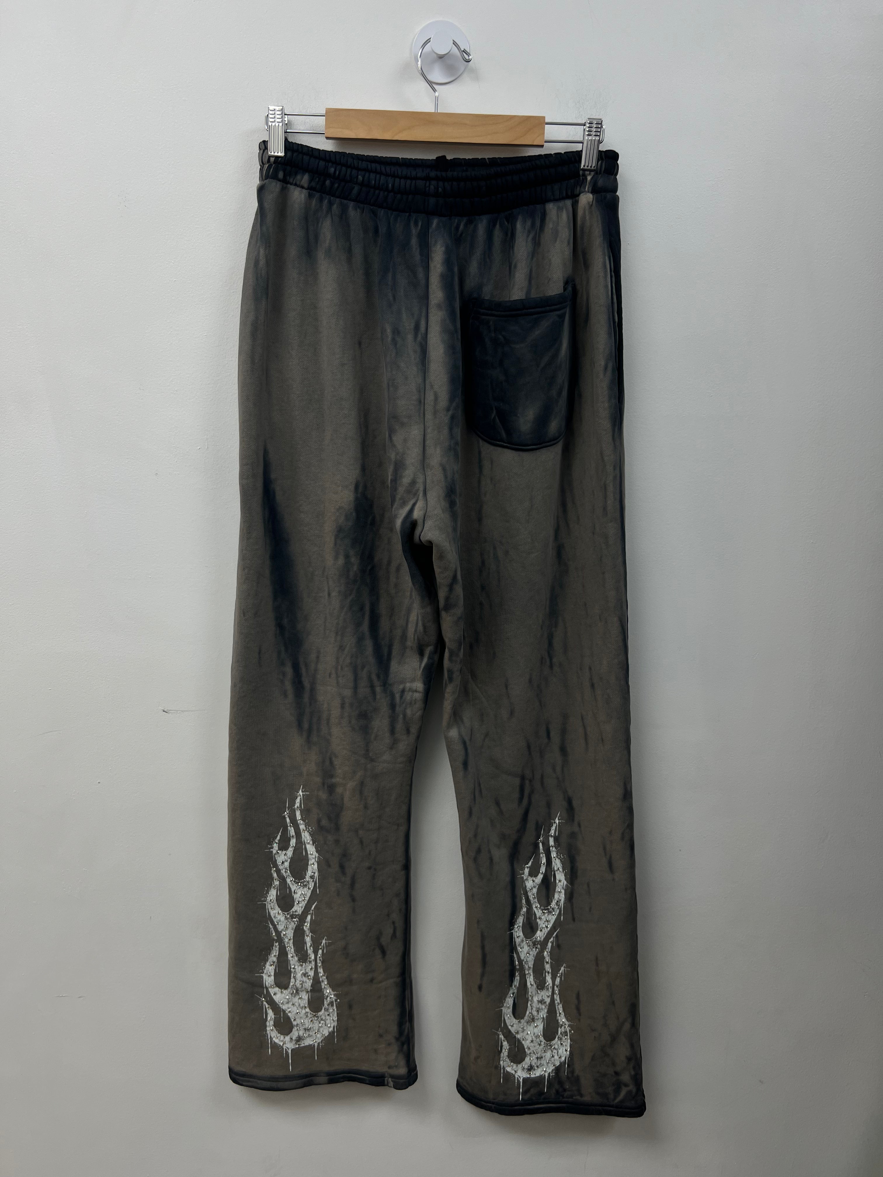 Bossi Tie Dye Small Logo Rhinestone Sweats