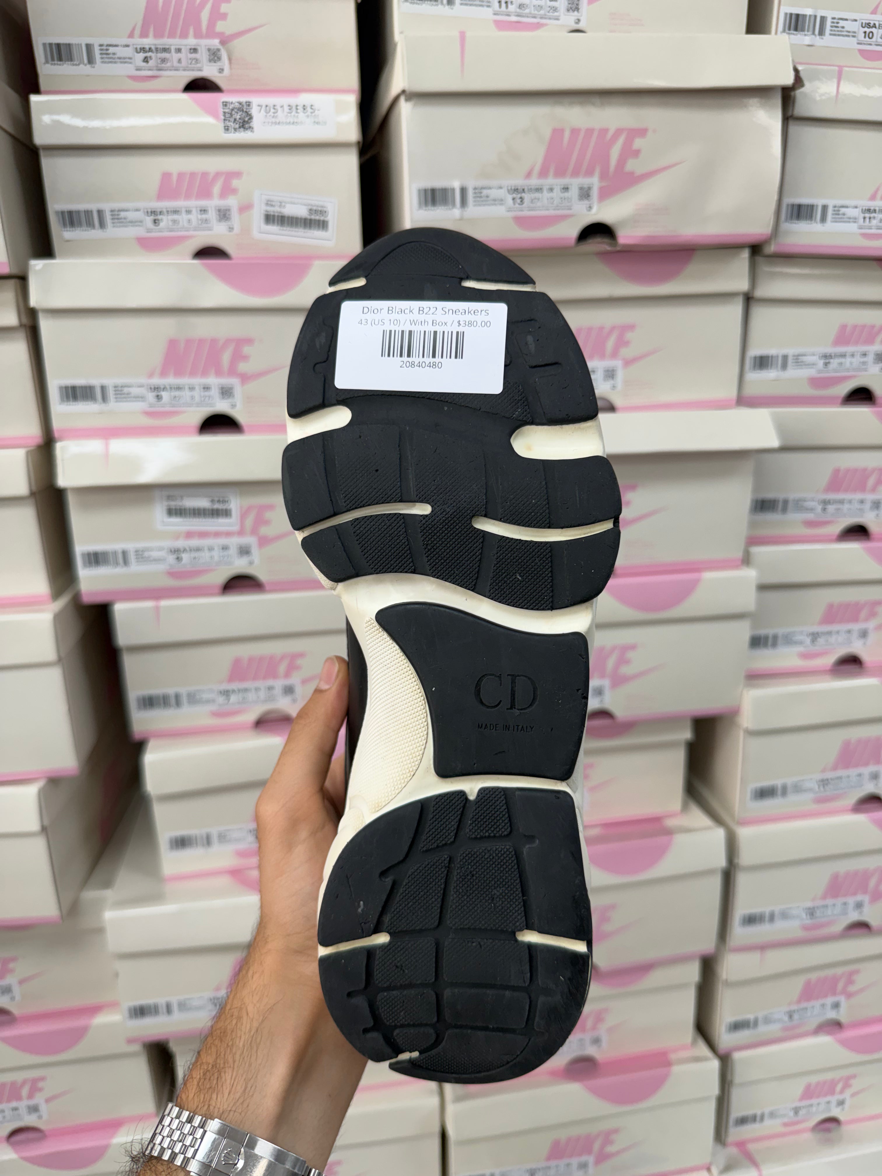 Dior Black B22 Sneakers