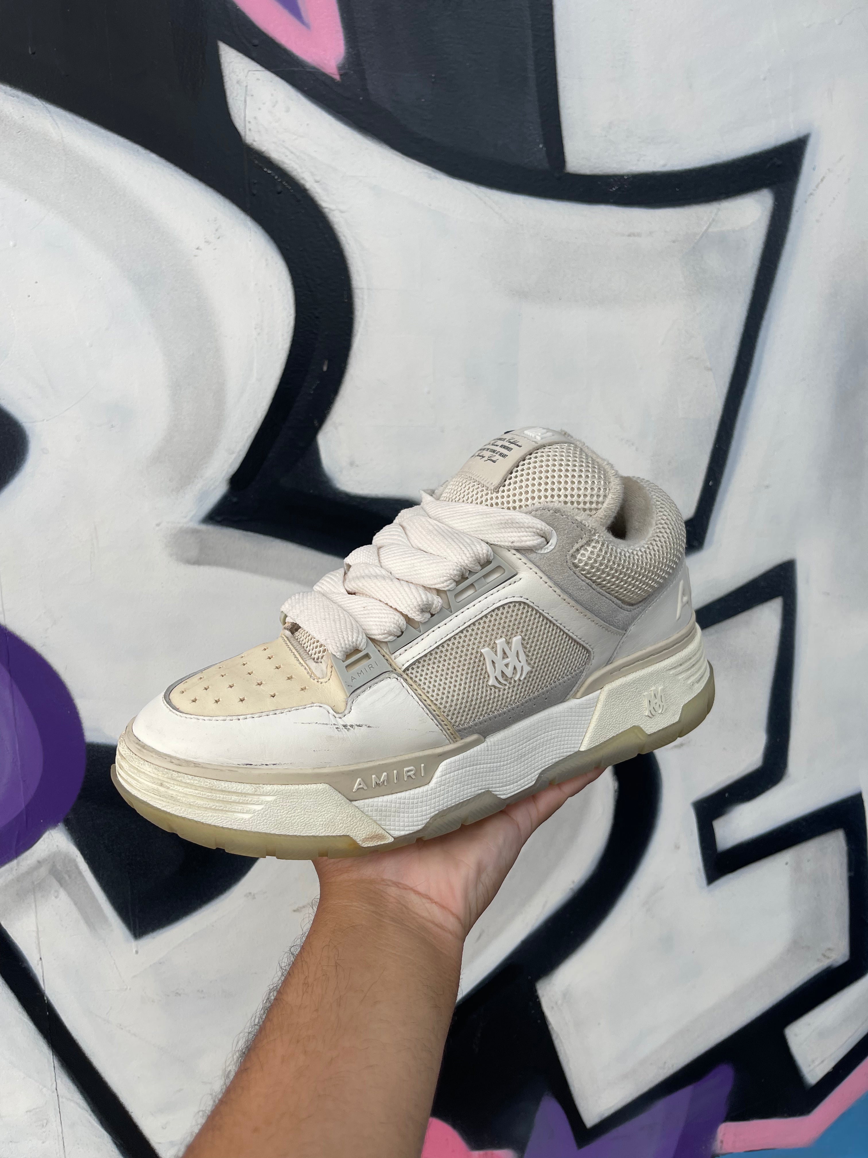 Amiri Cream White MA-1 Sneakers