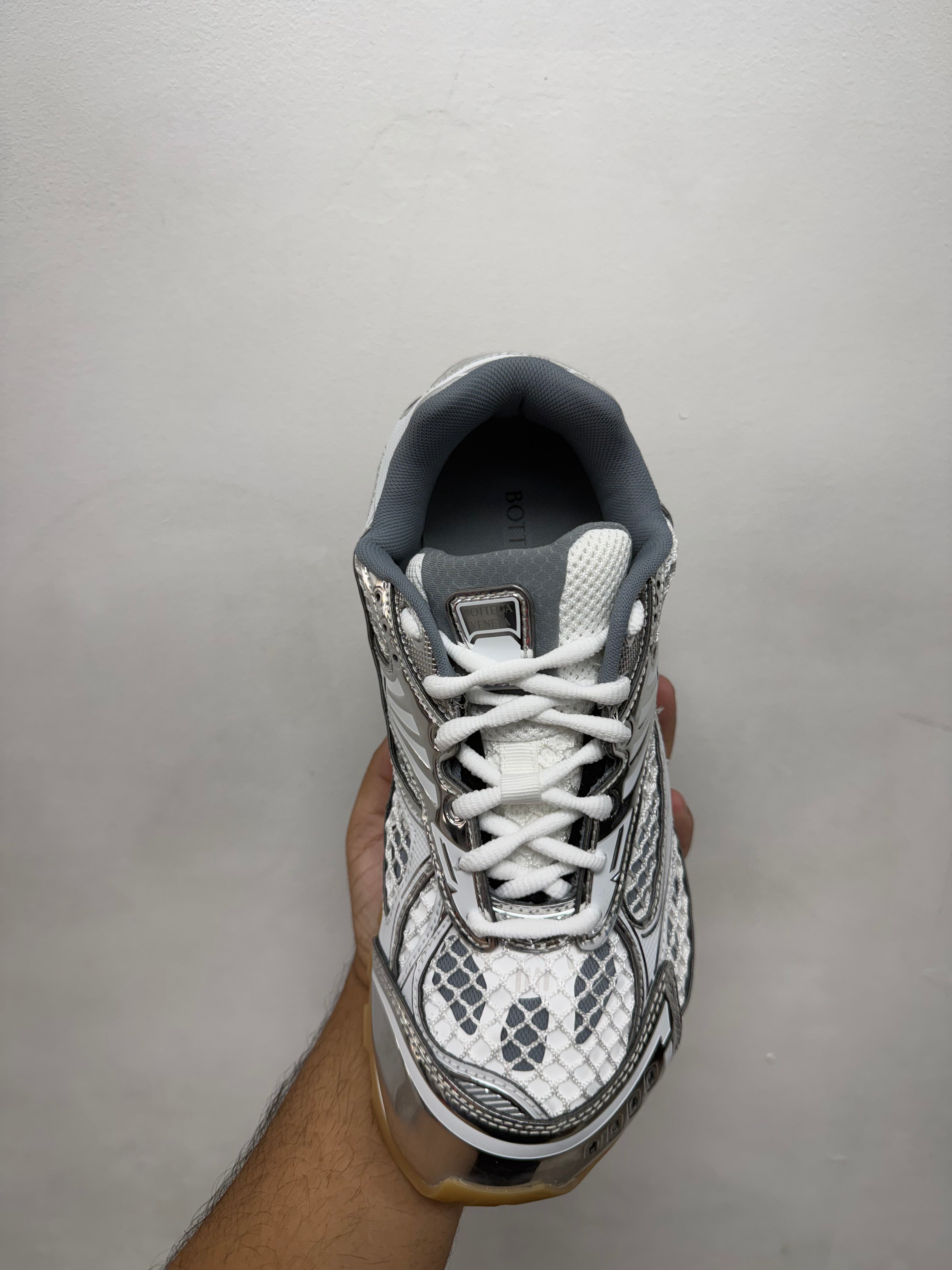 Bottega Veneta Silver Orbit Sneakers
