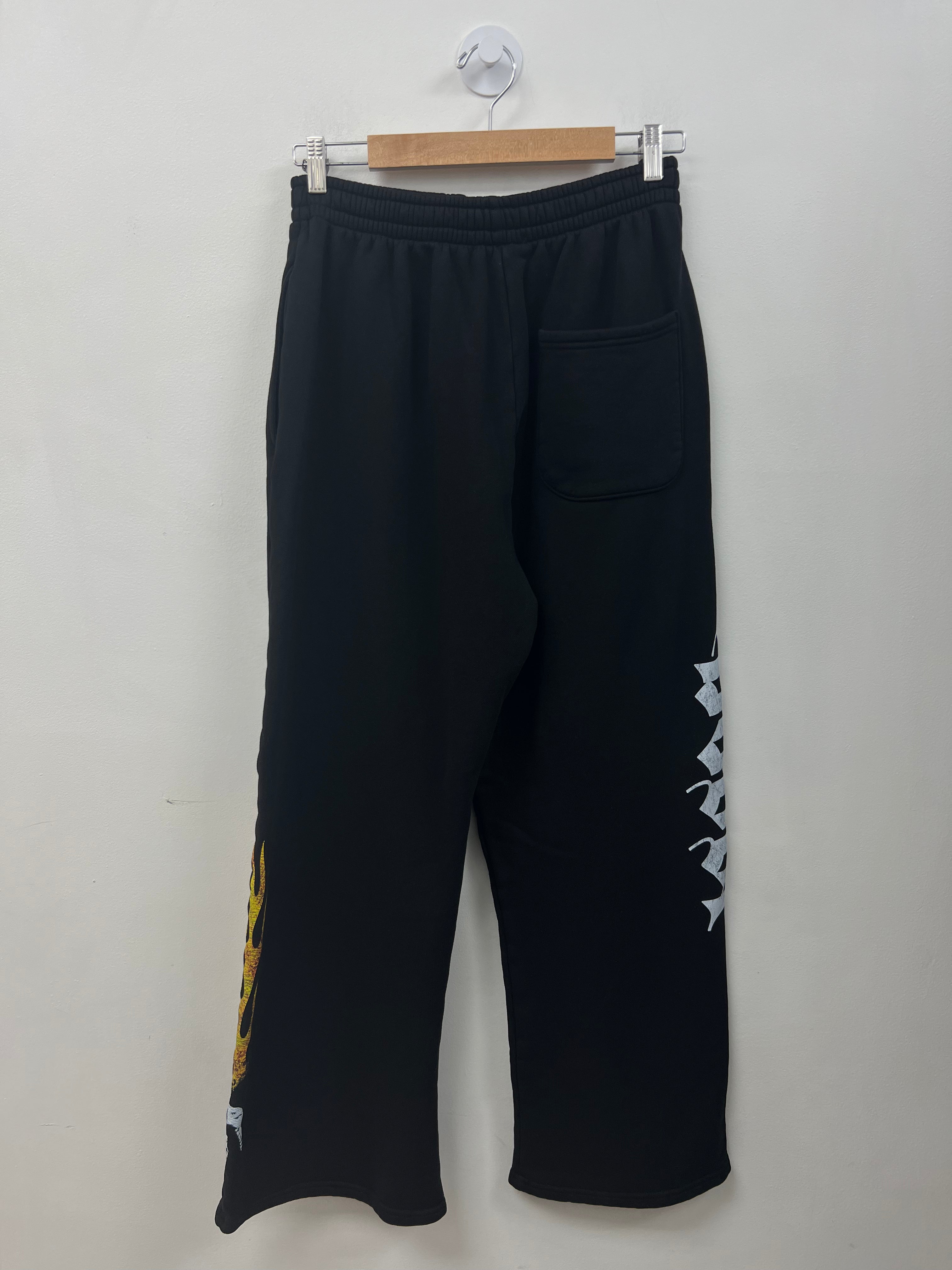 Bossi Black Yellow Flame Sweats