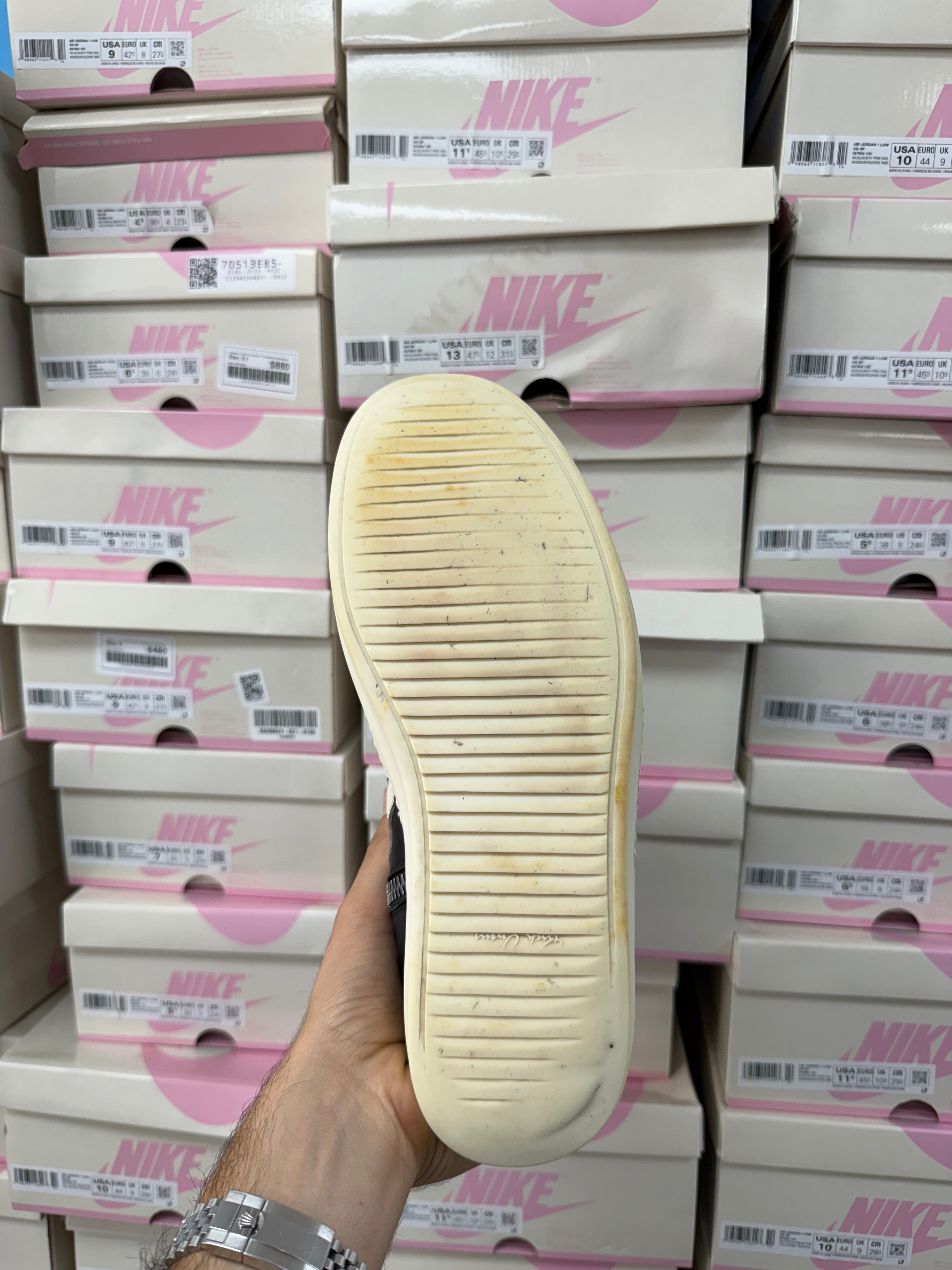 Rick Owens Black Geobasket Sneakers