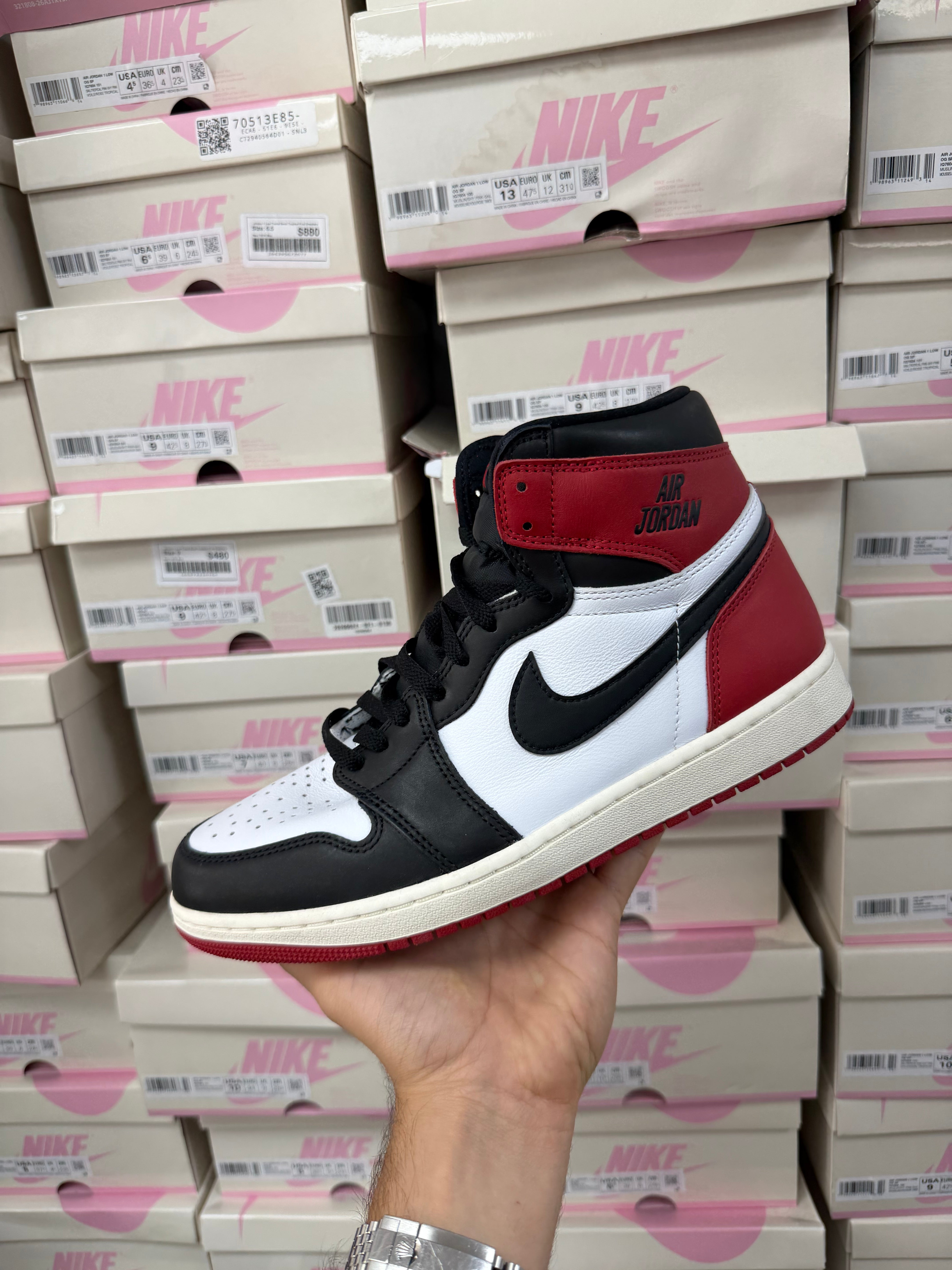 Jordan 1 Black Toe Reimagined Sneakers
