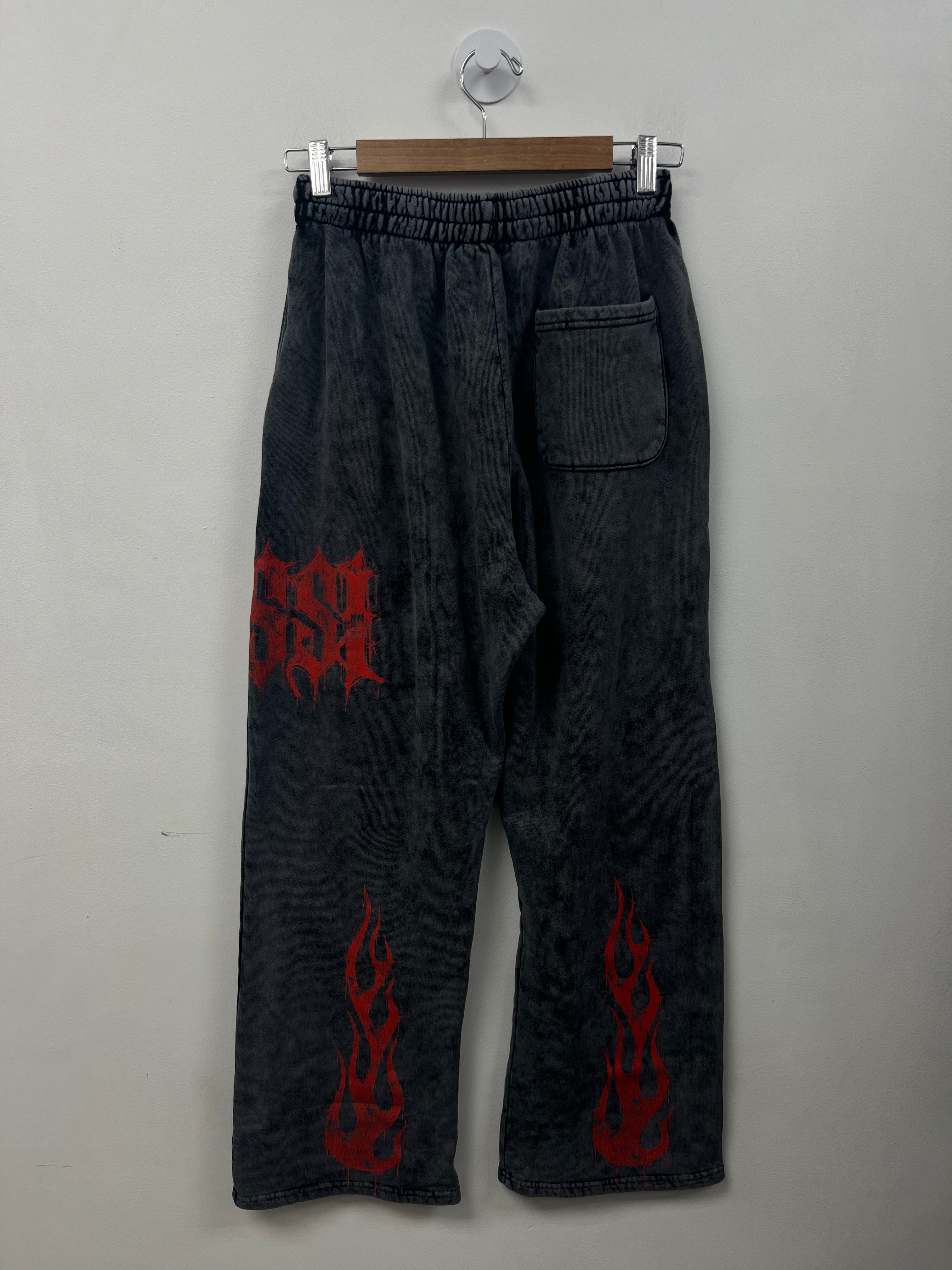 Bossi Grey Red Big Logo Sweats