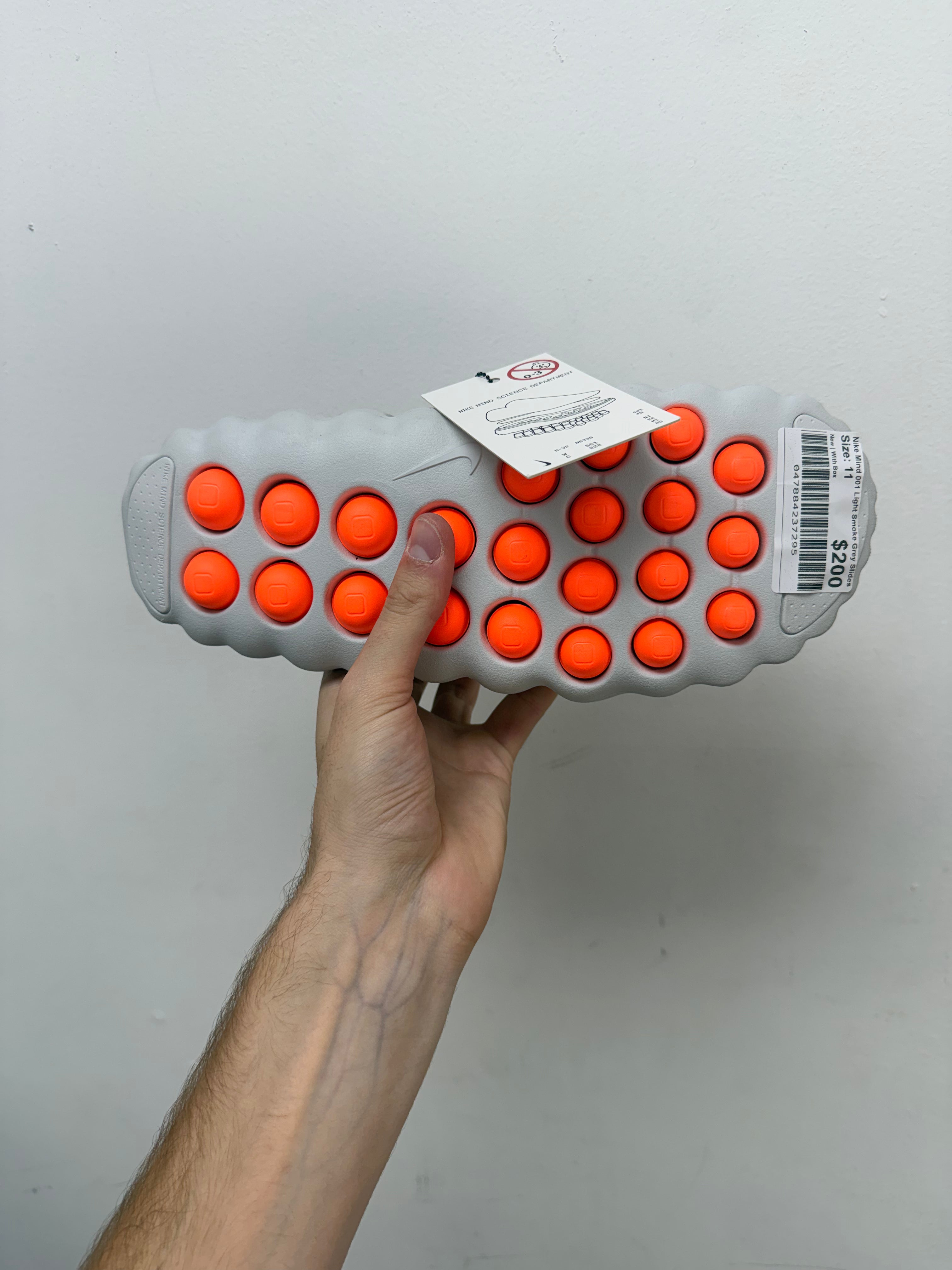 Nike Mind 001 Light Smoke Grey Slides