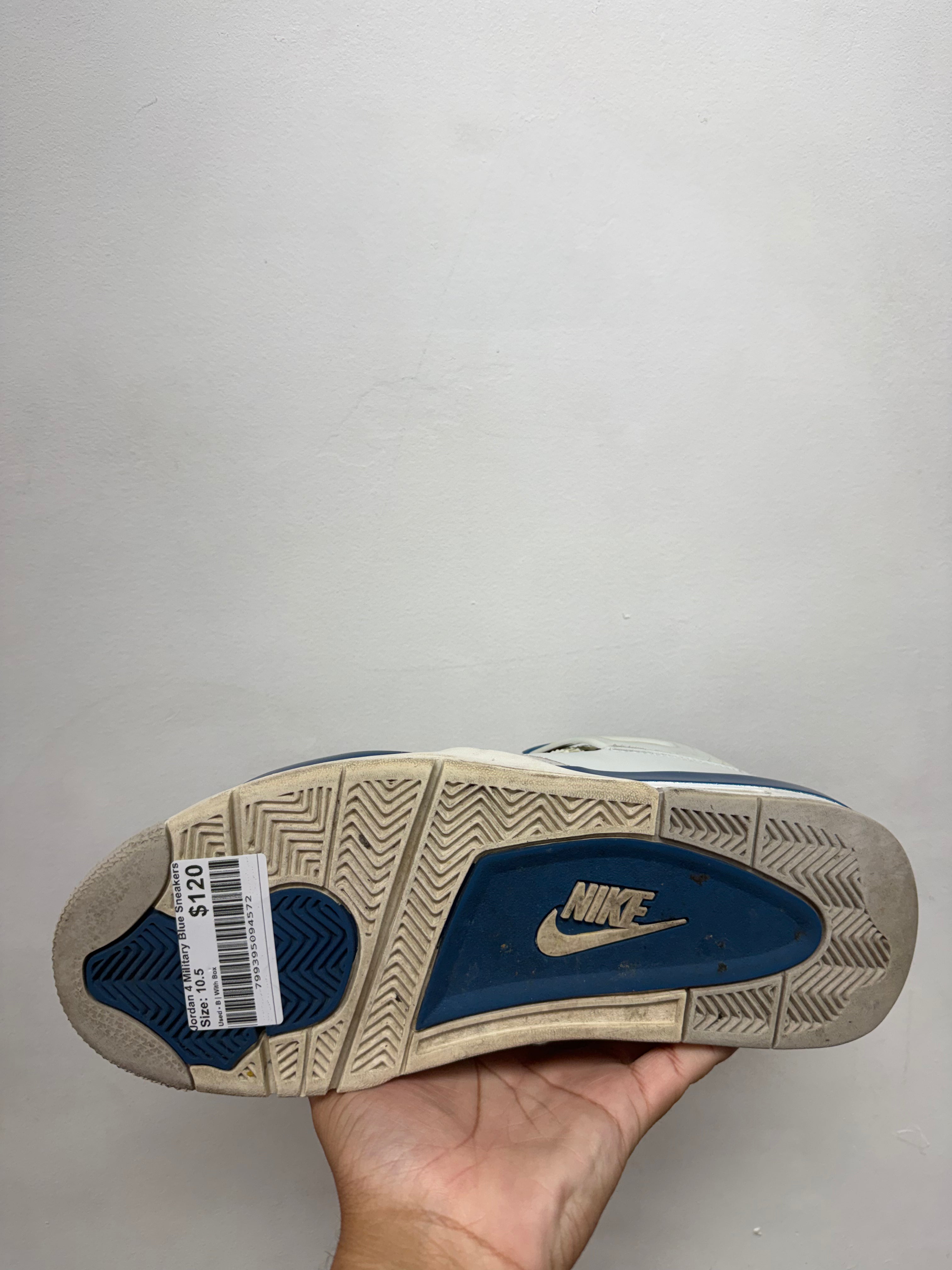 Jordan 4 Military Blue Sneakers