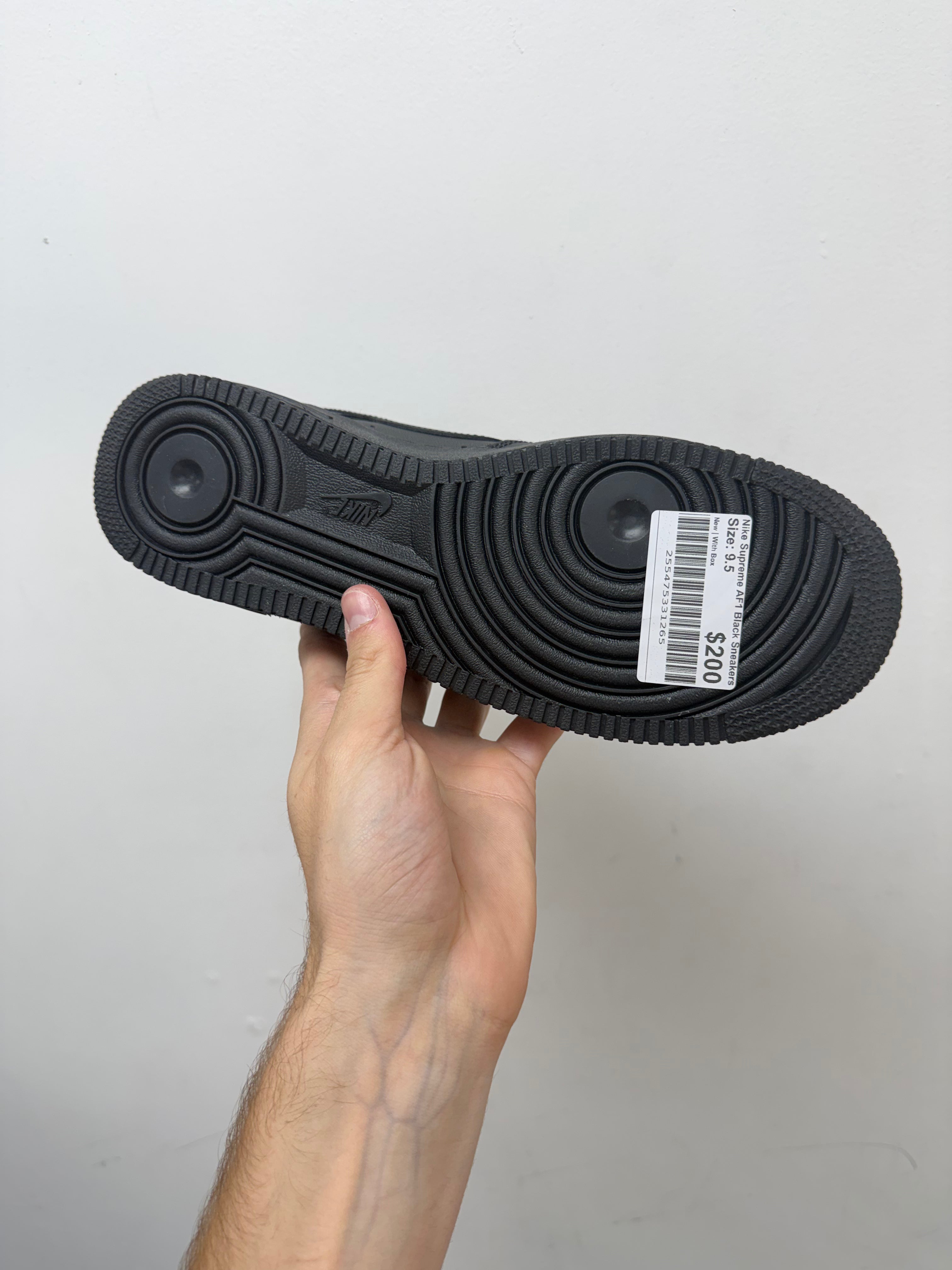 Nike Supreme AF1 Black Sneakers